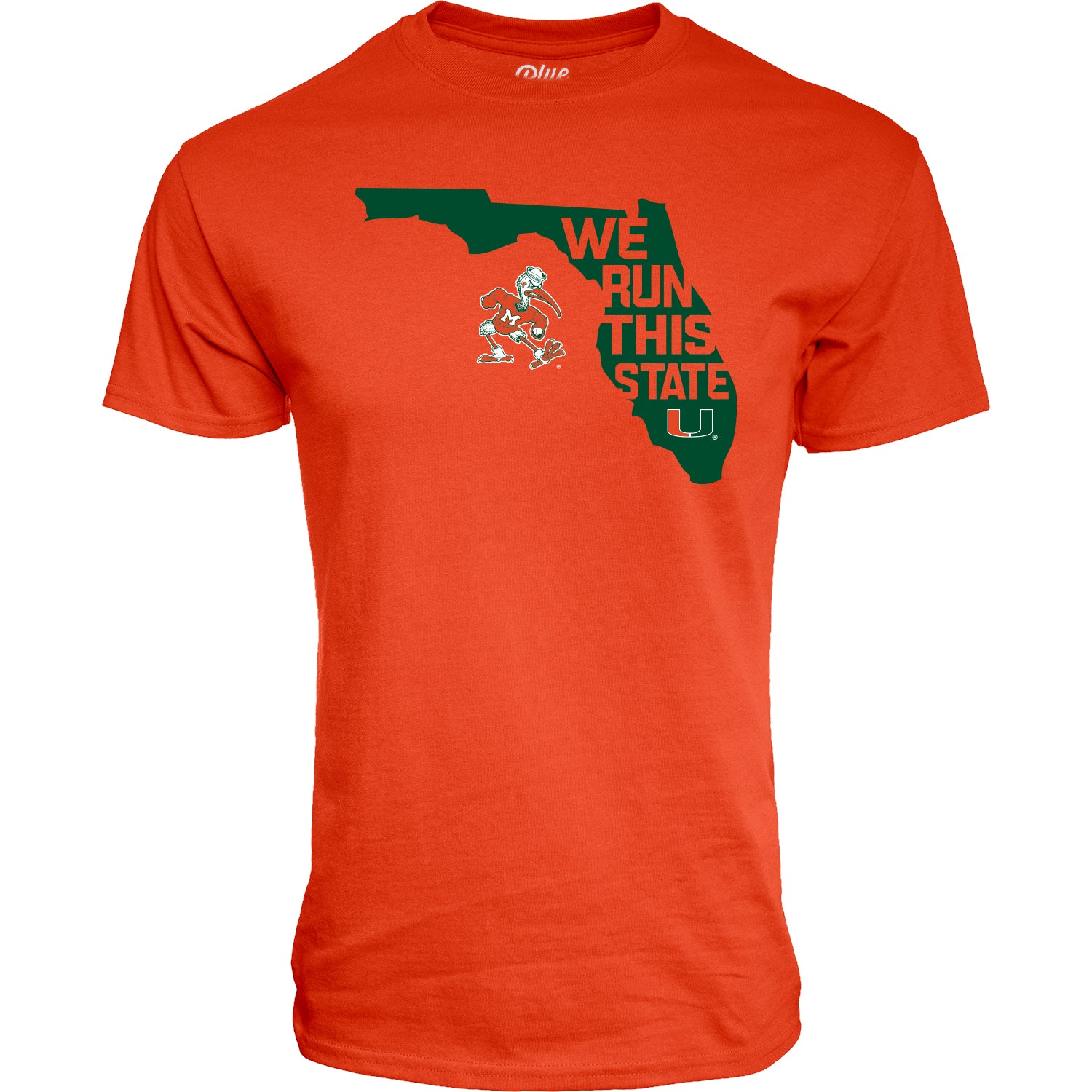 Miami Hurricanes We Run This State T-Shirt - Orange