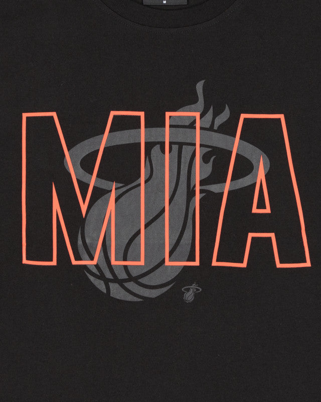 Miami Heat New Era 2023 City Edition MIA T-Shirt - Black