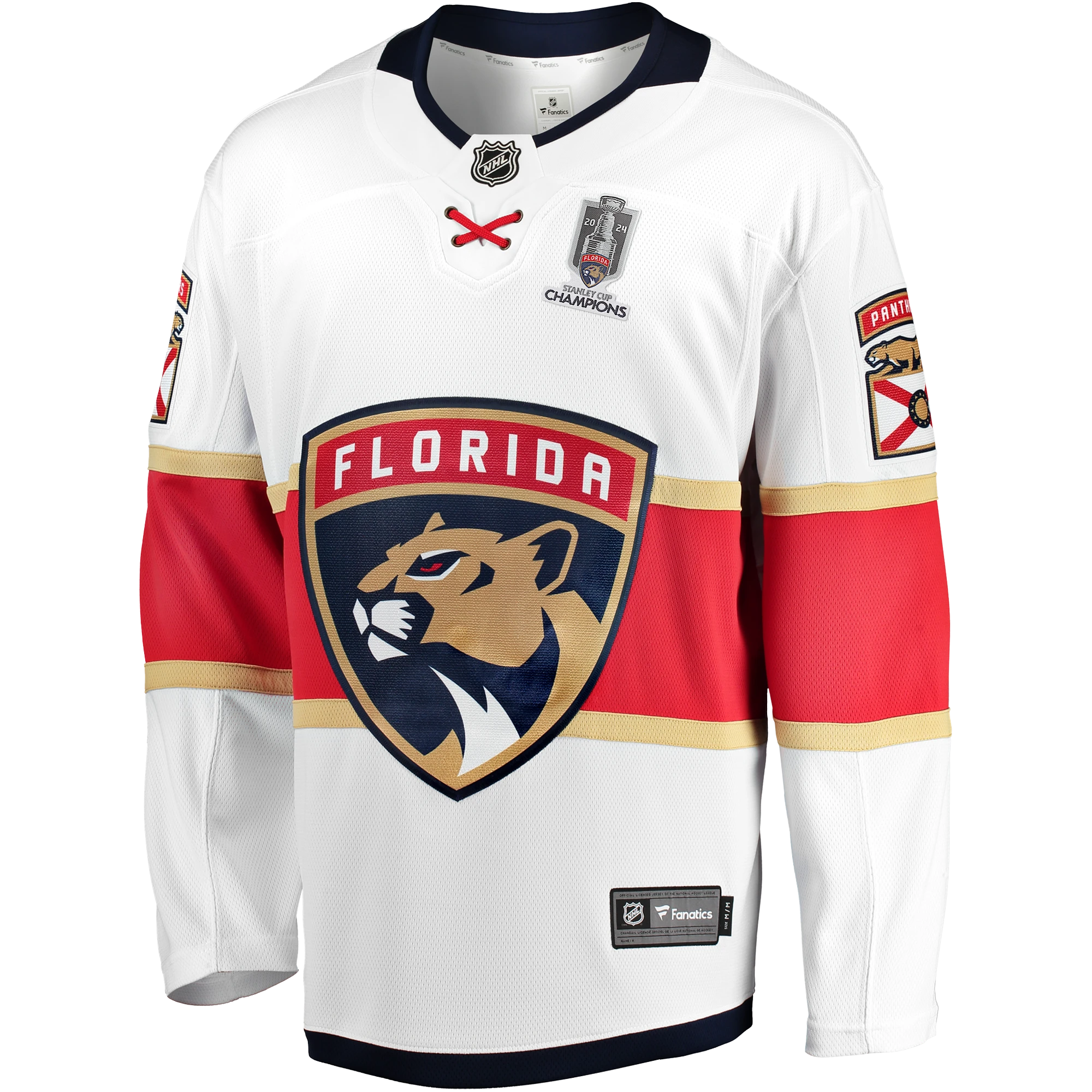 Florida Panthers 2024 Stanley Cup Champions Breakaway Jersey - White