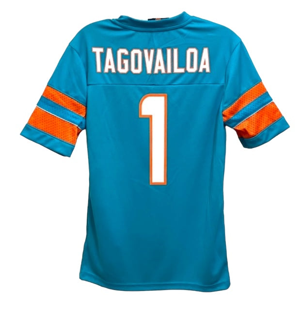 Miami Dolphins Textured Tua Tagovailoa V-Neck Shirt – Aqua
