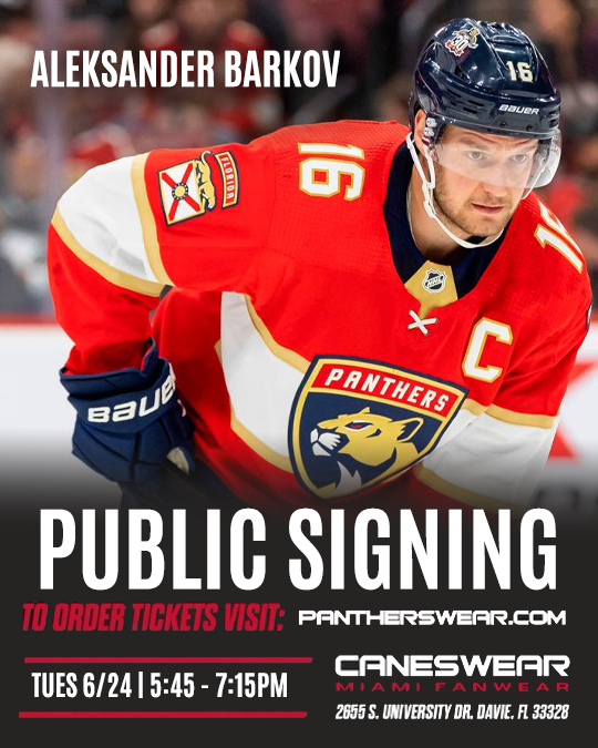Aleksander "Sasha" Barkov Florida Panthers Public Signing