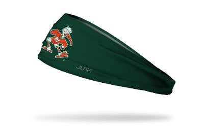 Miami Hurricanes Headband Minimal Sebastian Ibis - Green