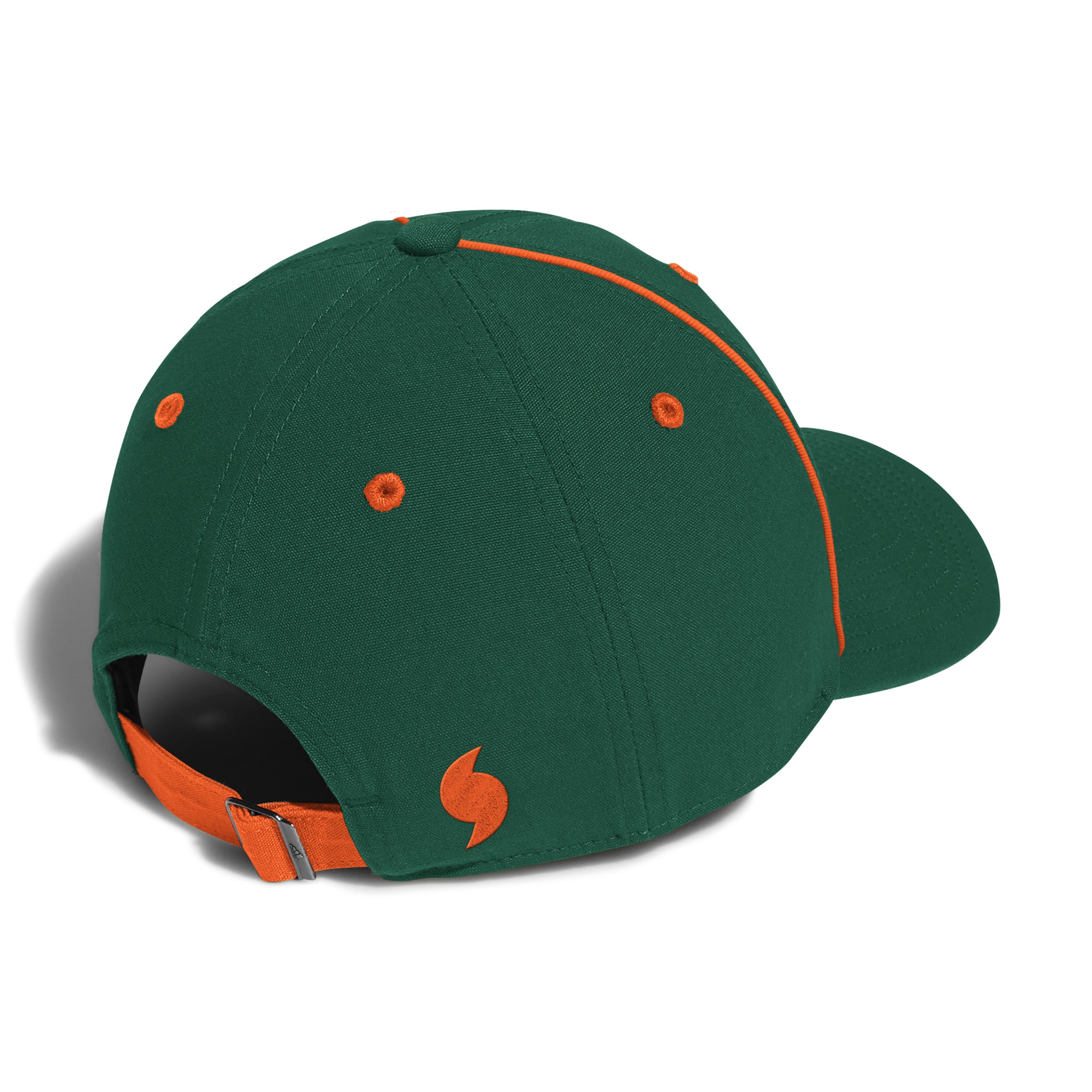 Miami Hurricanes adidas 2024 Sebastian Slouch Adjustable Hat - Green