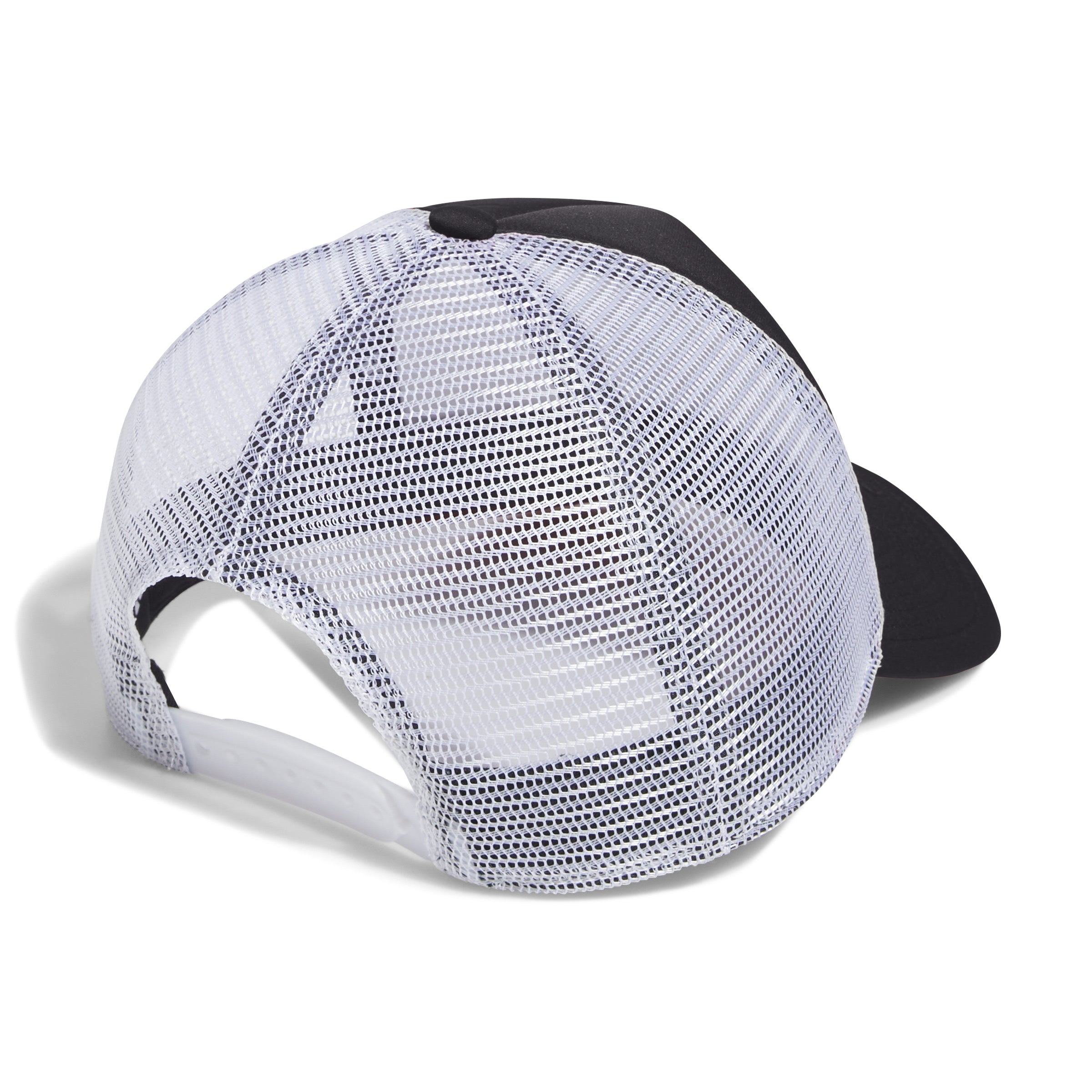 Miami Hurricanes adidas Striped Foam Trucker Hat - Black/White