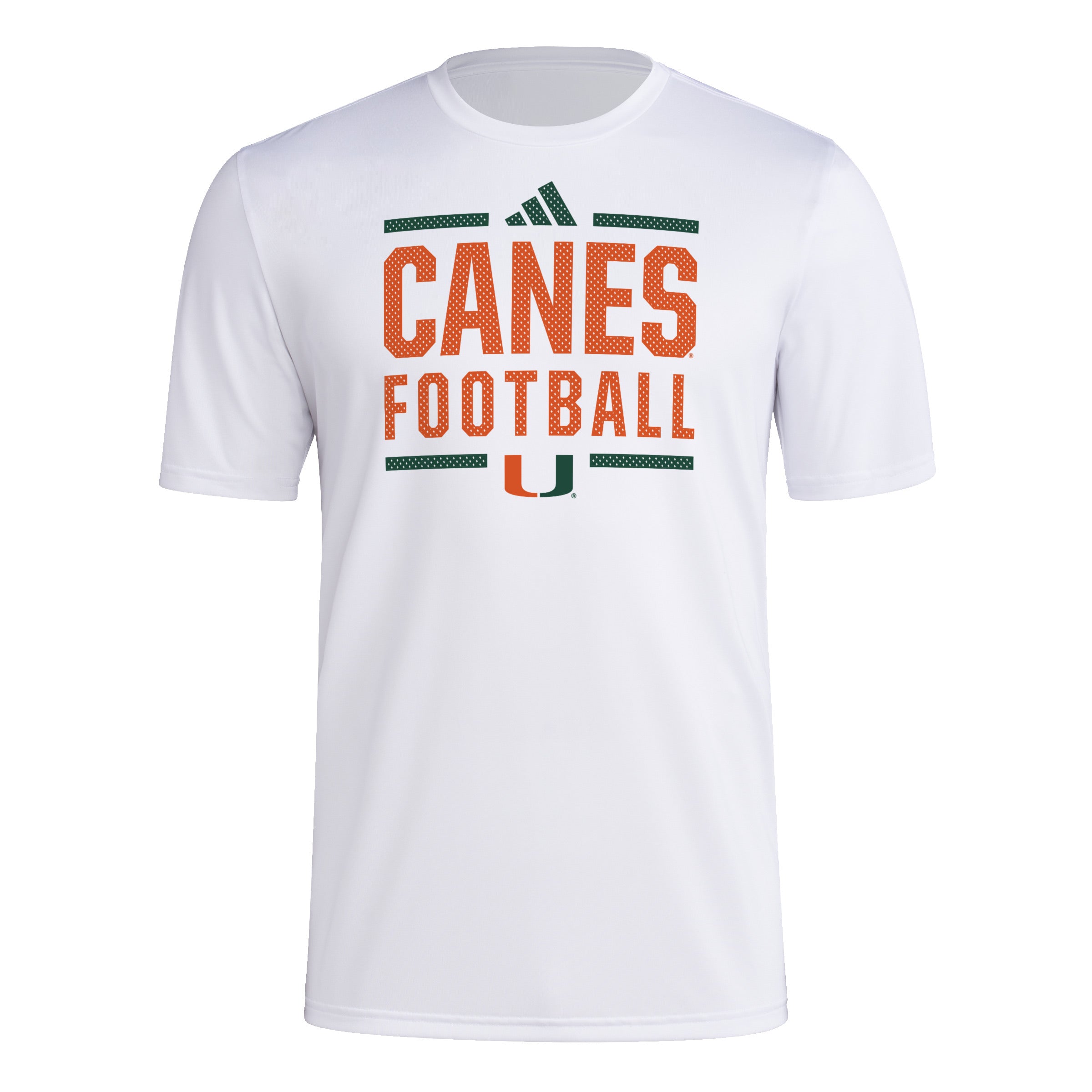 Miami Hurricanes adidas Locker Football Pregame T-Shirt - White