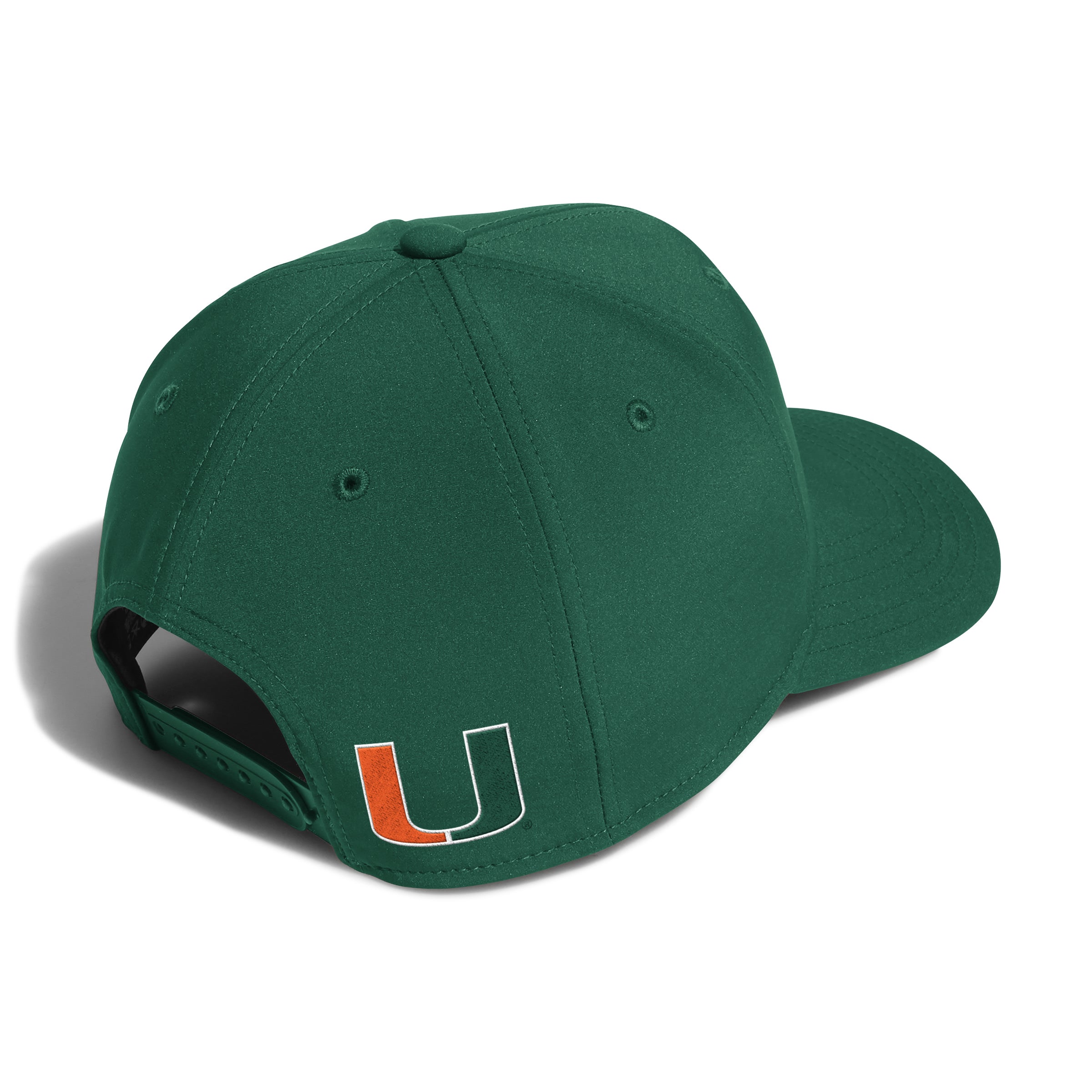 Miami Hurricanes adidas 2024 University of Miami Wavy Flat Brim Snapback Hat - Green