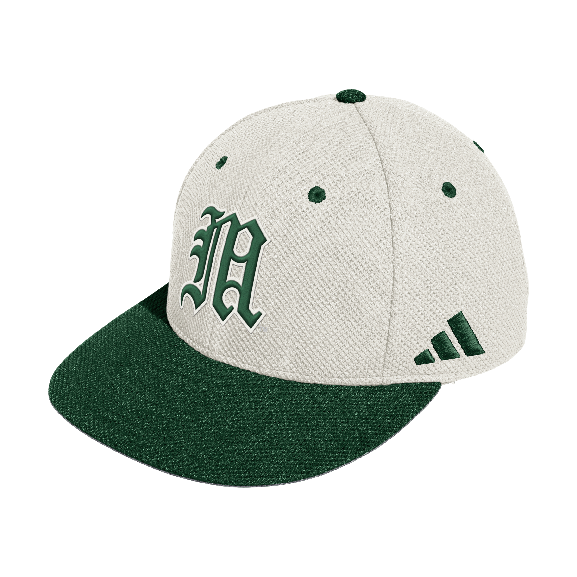 Miami Hurricanes adidas Gold Standard Fitted Baseball Hat - Beige