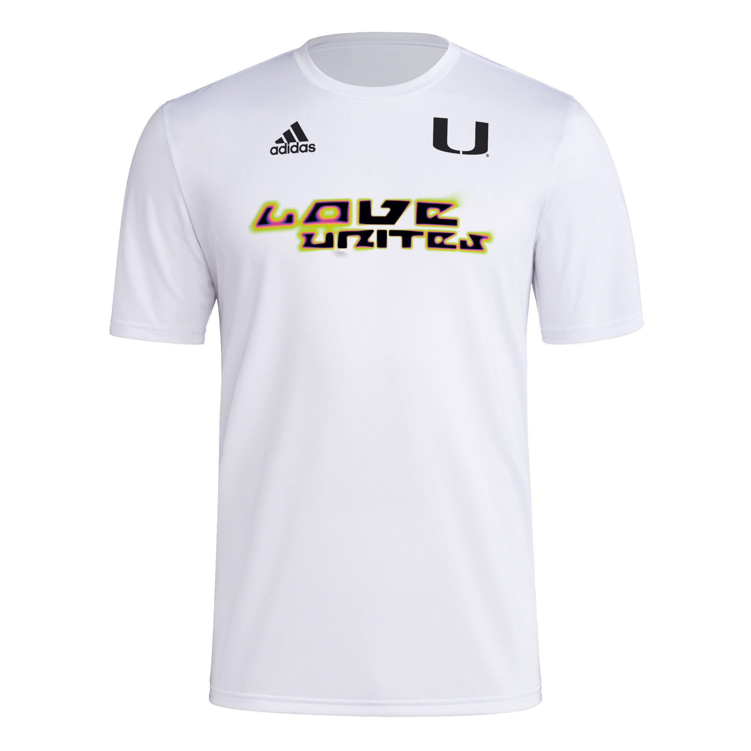 Miami Hurricanes adidas Love Unites Pregame T-Shirt - White