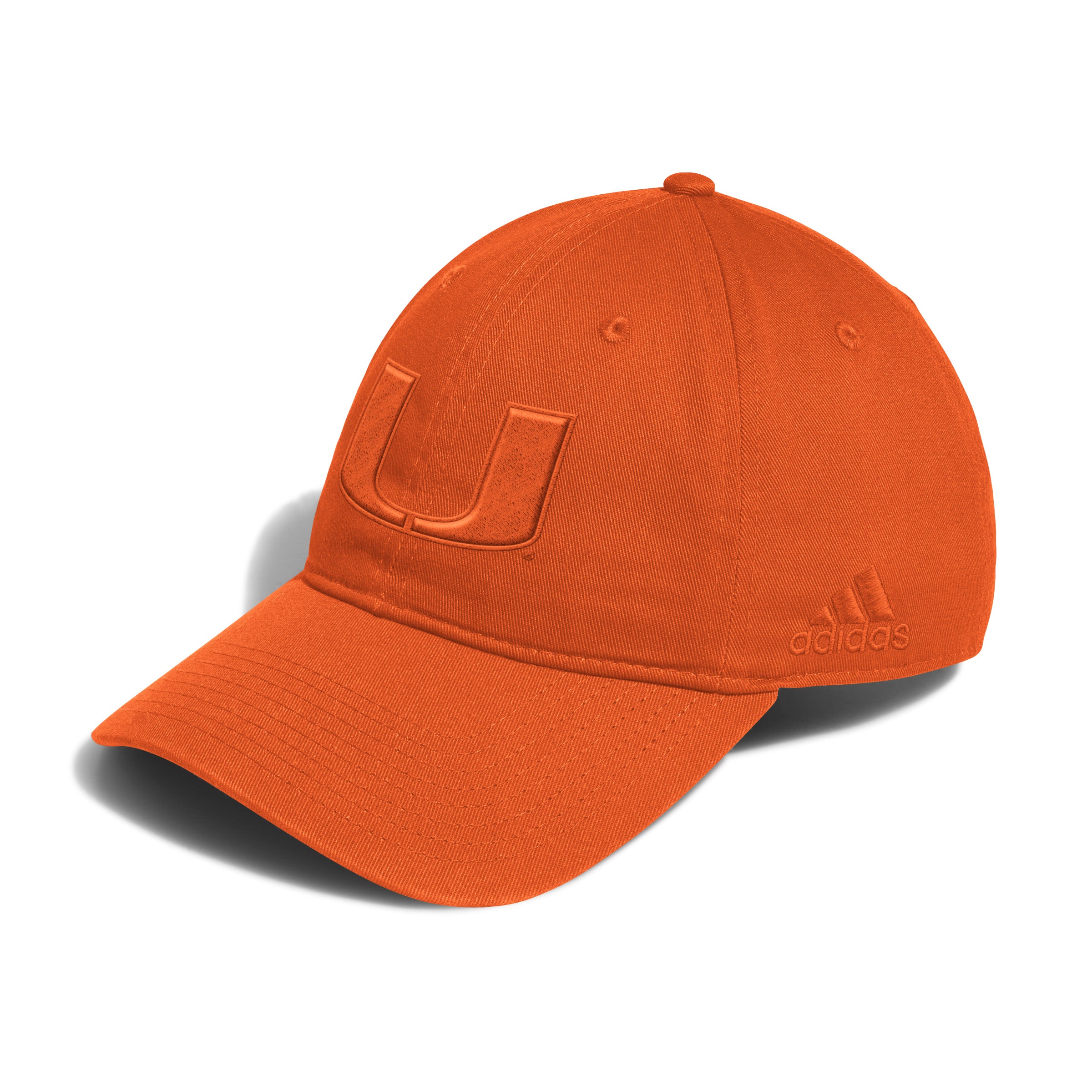 Miami Hurricanes adidas Tonal Adjustable Hat - Orange