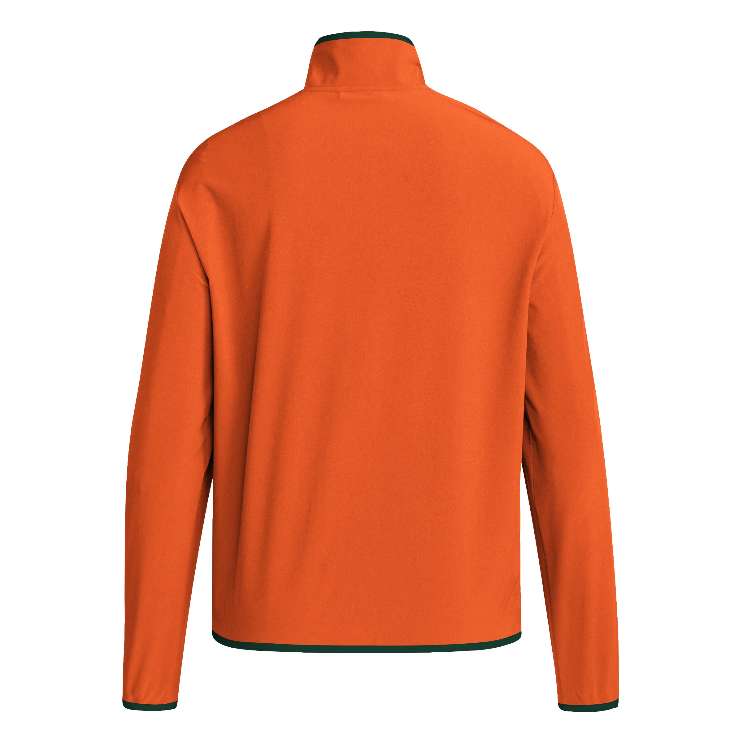Miami Hurricanes adidas 2024 Coaches Sideline Half-Zip Jacket - Orange