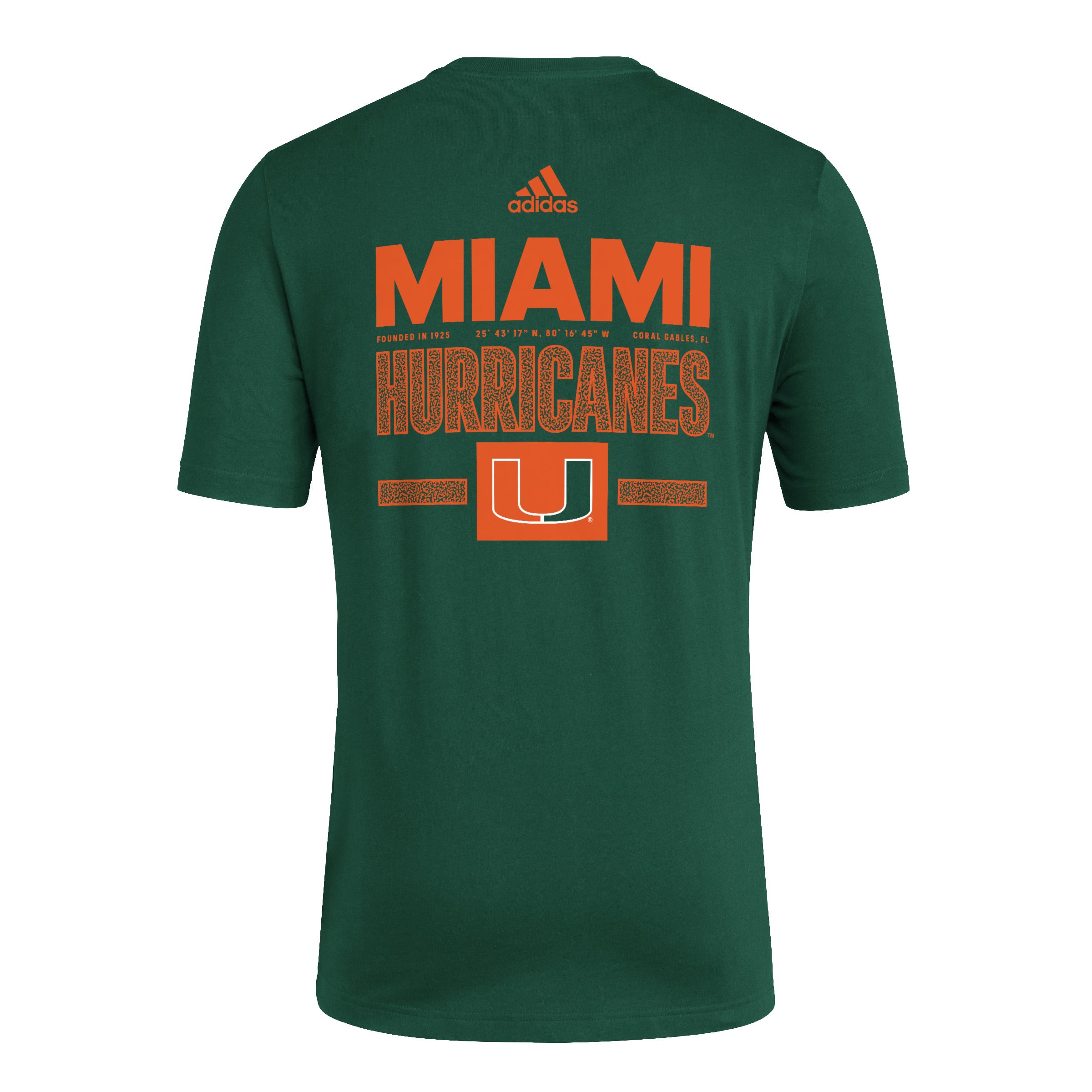 Miami Hurricanes adidas Coordinates Fresh T-Shirt - Green