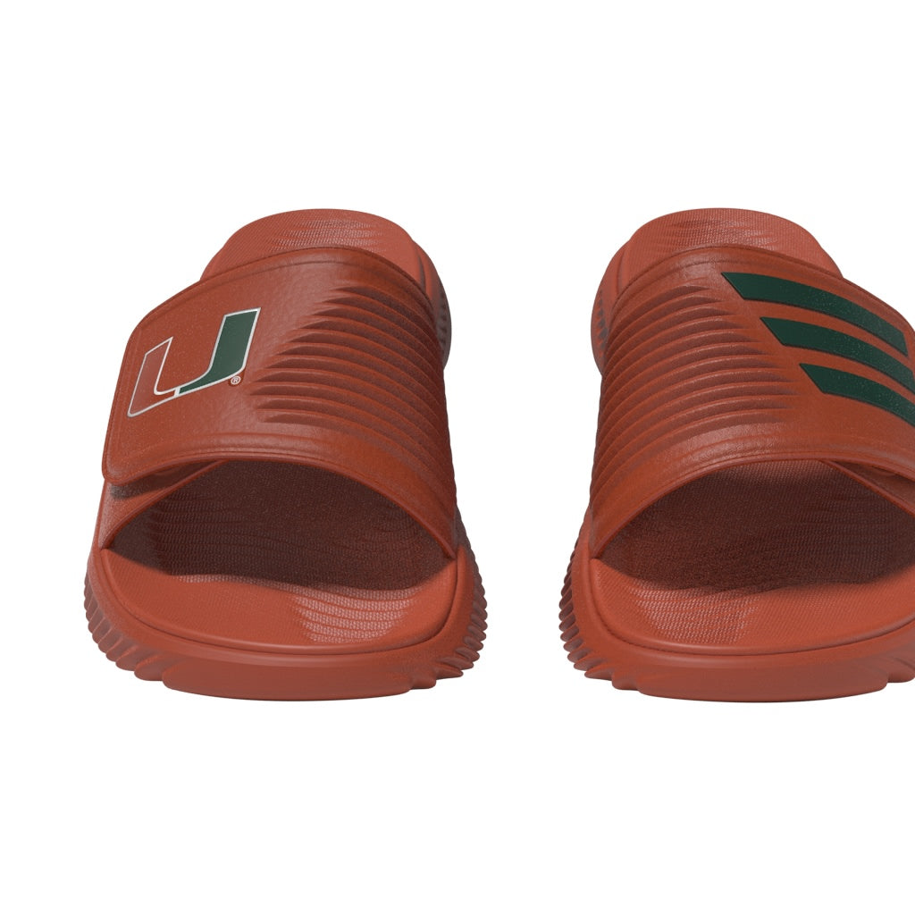 Miami Hurricanes adidas Unisex Alphabounce 2.0 Slide Sandals - Orange