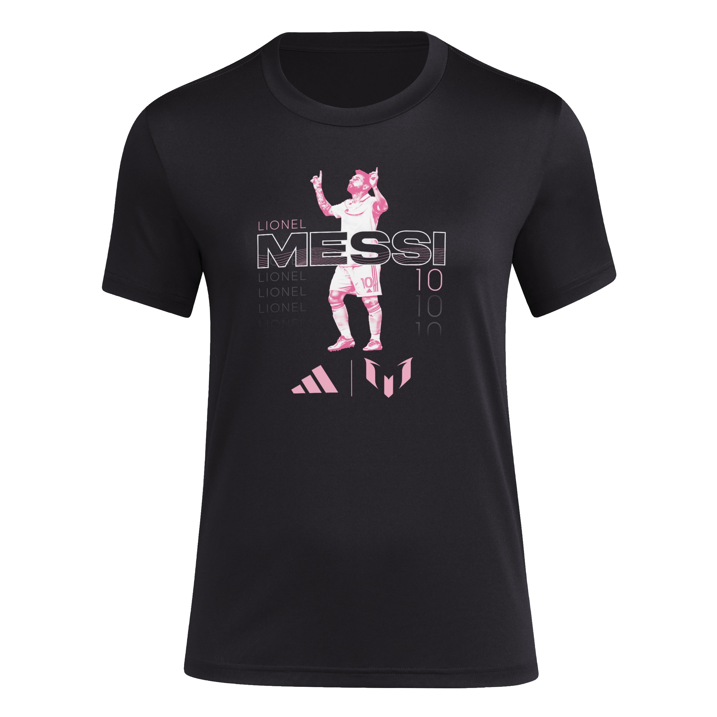 Inter Miami CF adidas Women’s Lionel Messi x 3.0 Celebration T-Shirt - Black