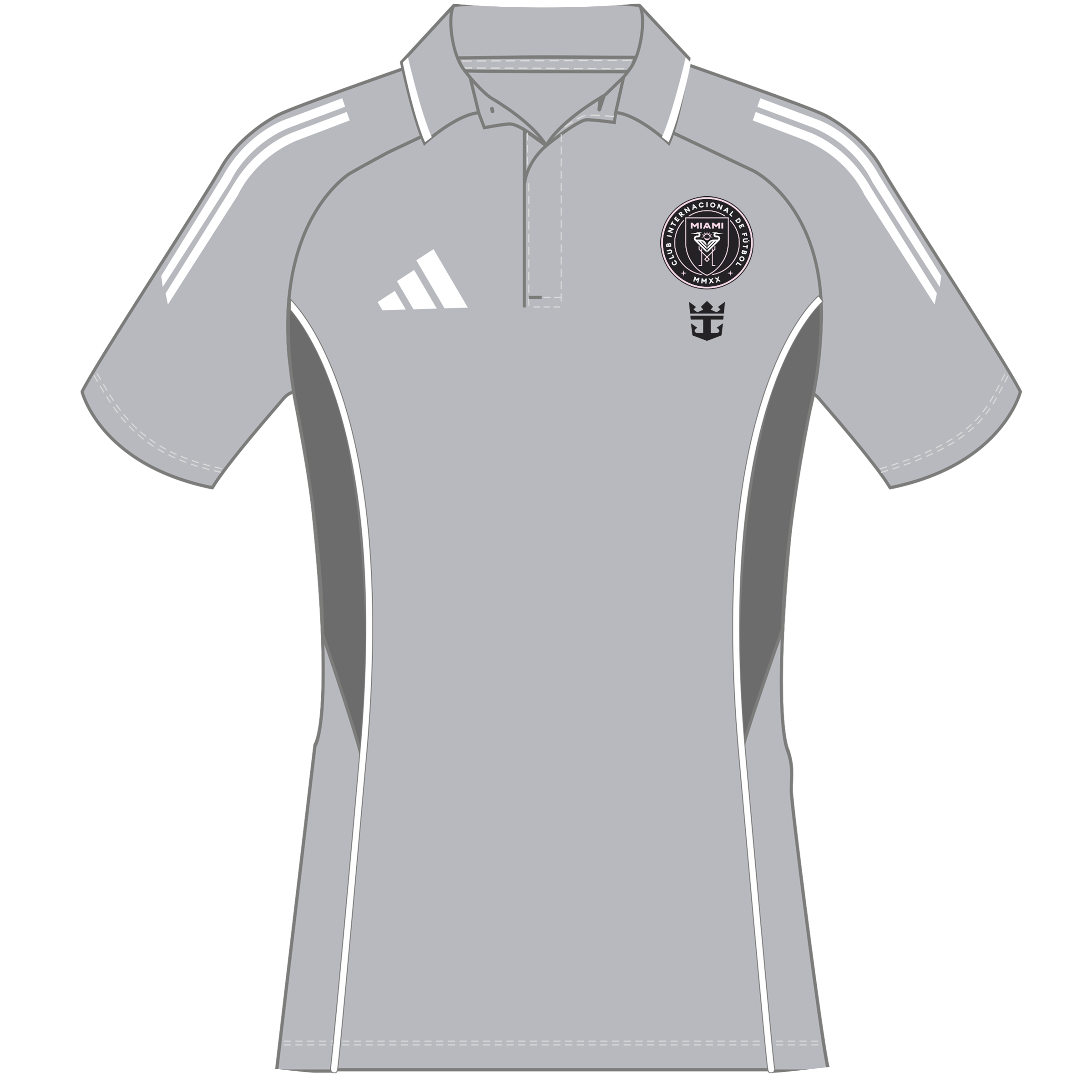 Inter Miami CF adidas 2025 TIRO Primary Logo/Sponsor Sideline Polo G