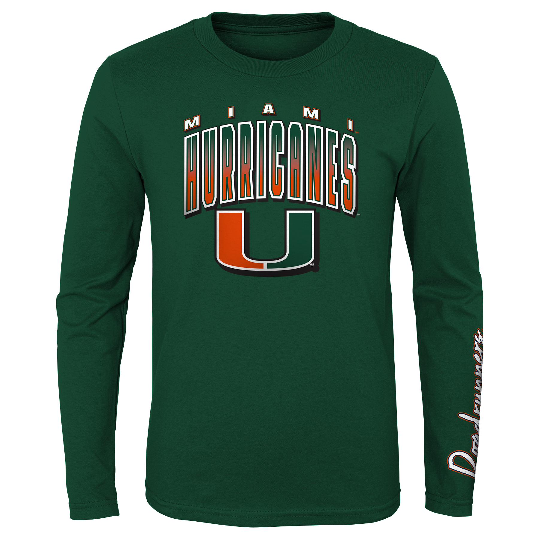 Miami Hurricanes Youth Fan Wave 3 in 1 T-Shirt Set Orange & Green