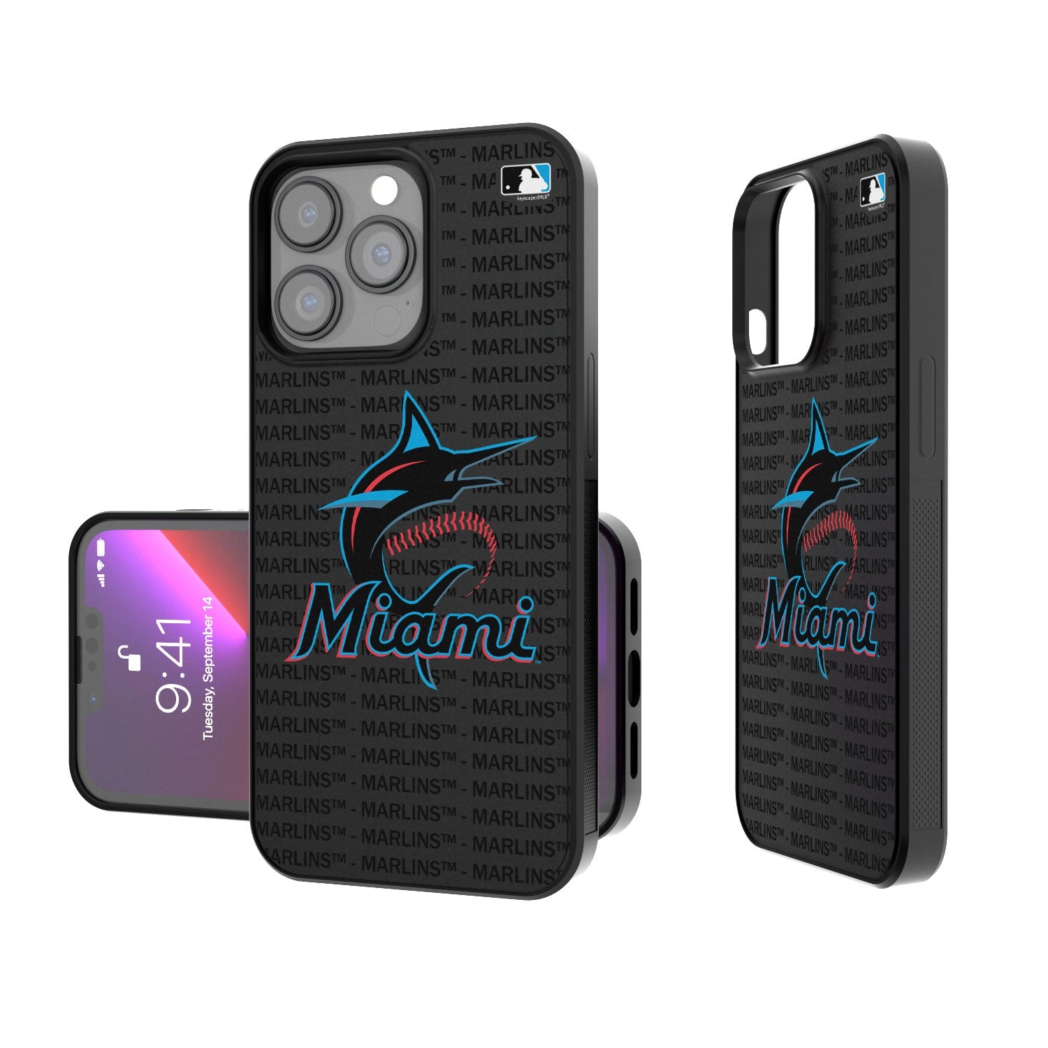 Miami Marlins Blackletter Bump Case