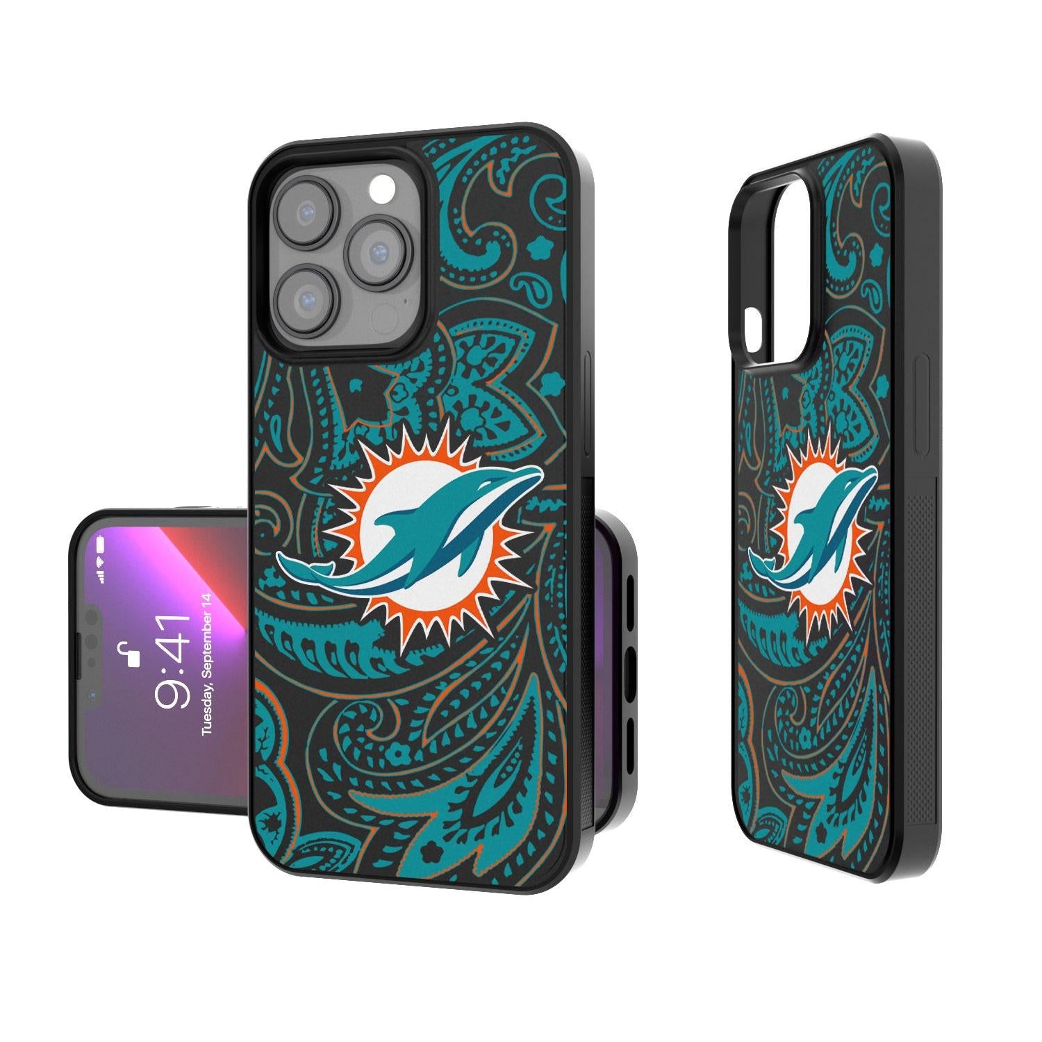 Miami Dolphins Paisley Bump Case