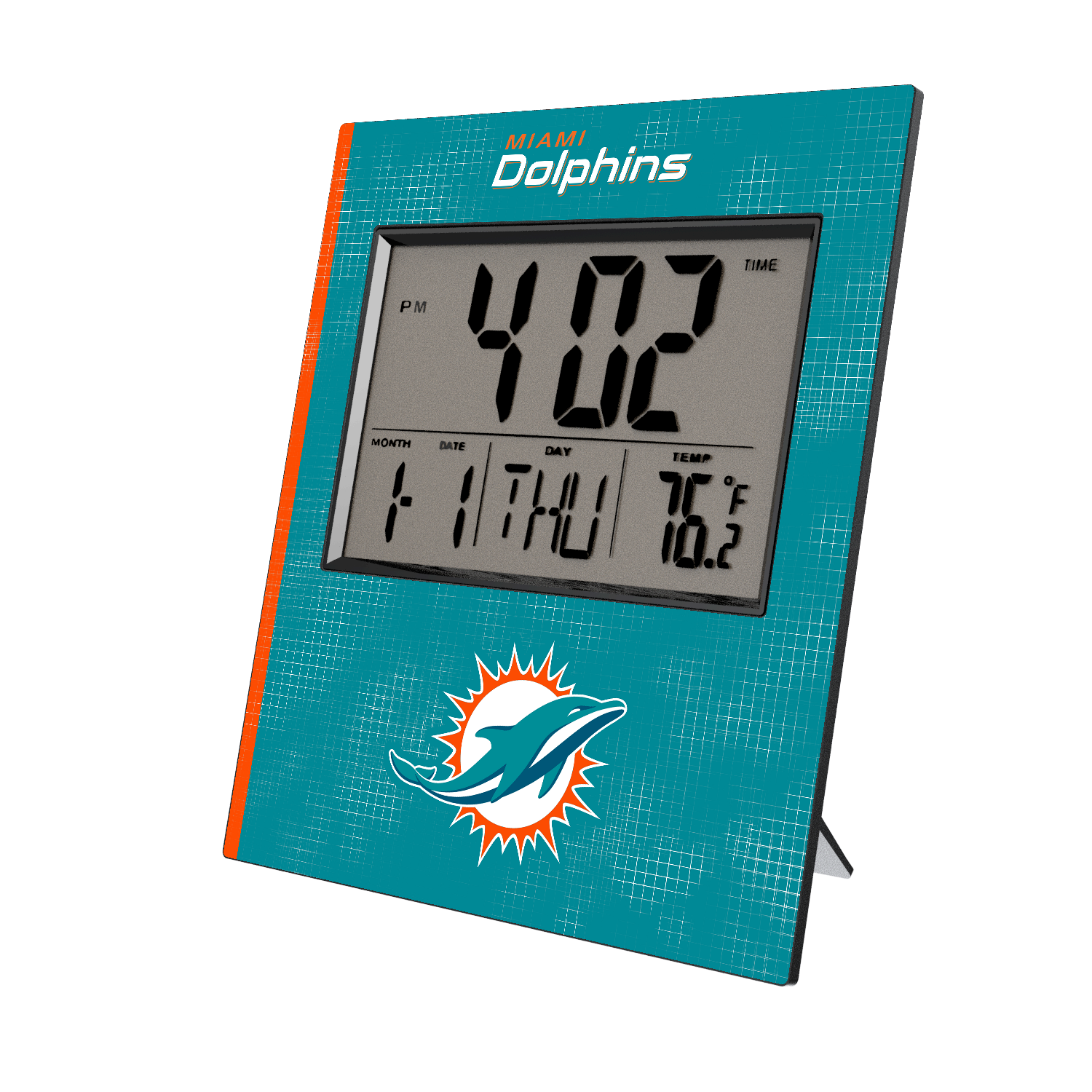 Miami Dolphins Hatch Wall Clock