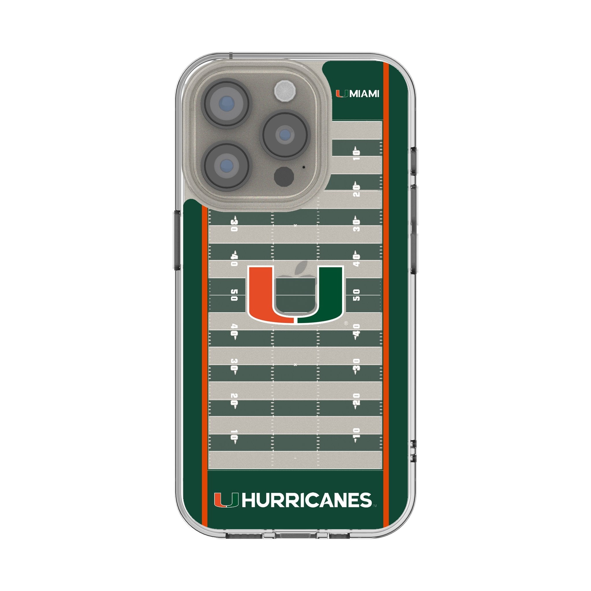 Miami Hurricanes Football Field Clear Case