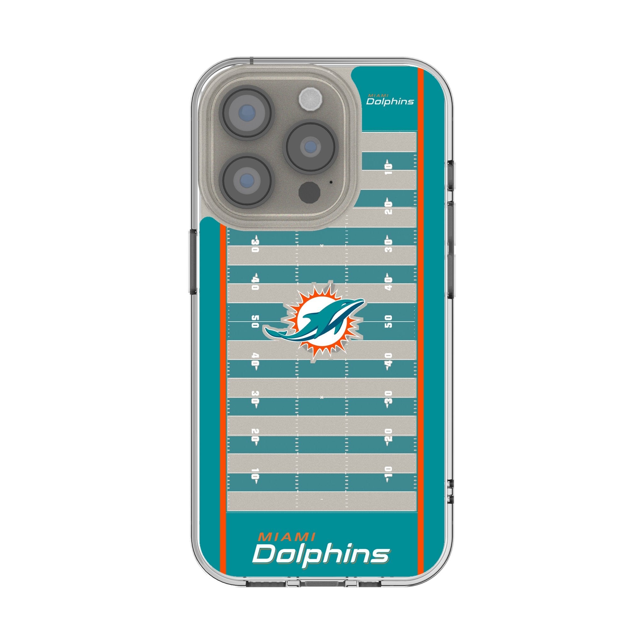 Miami Dolphins Football Field Clear Case