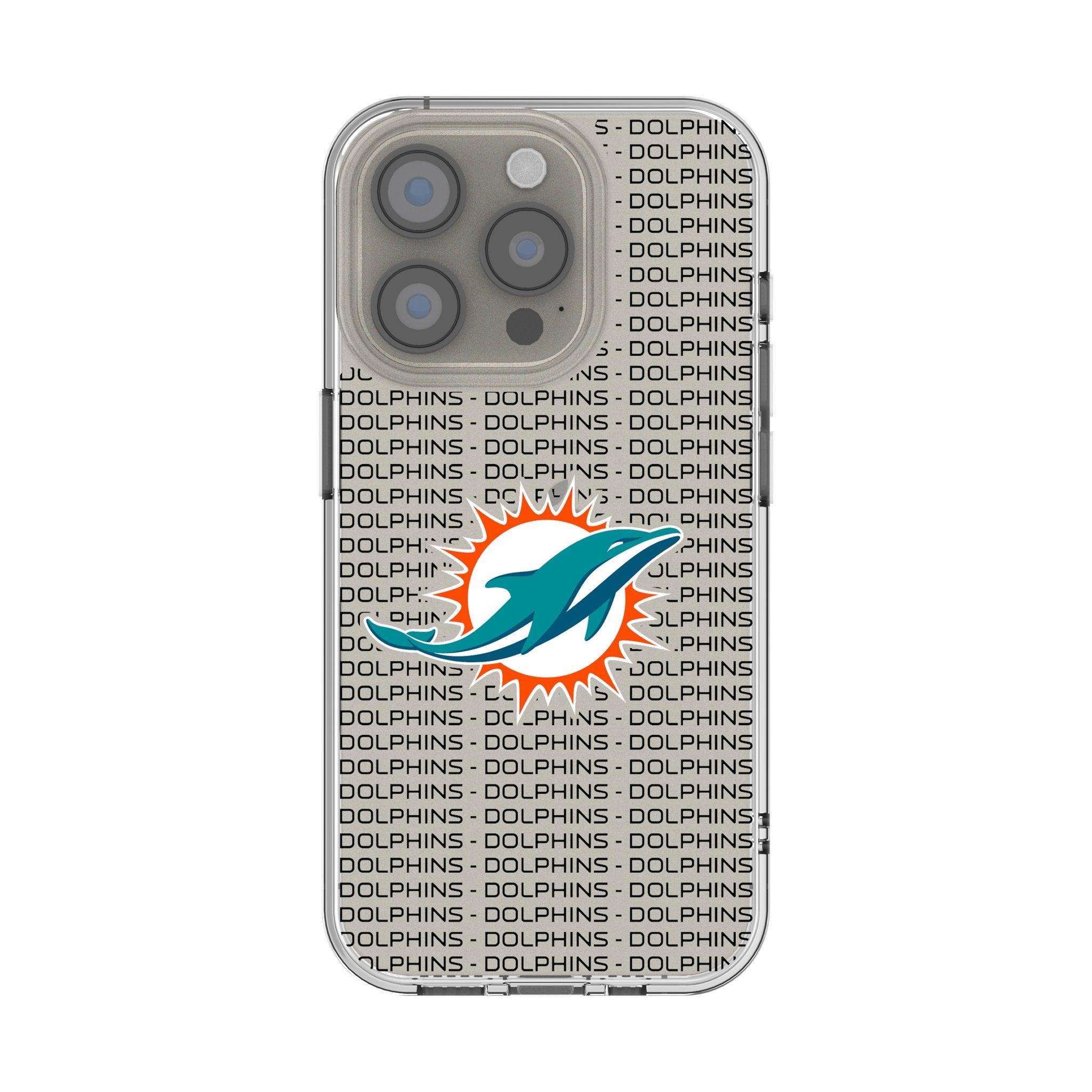 Miami Dolphins Blackletter Clear Case