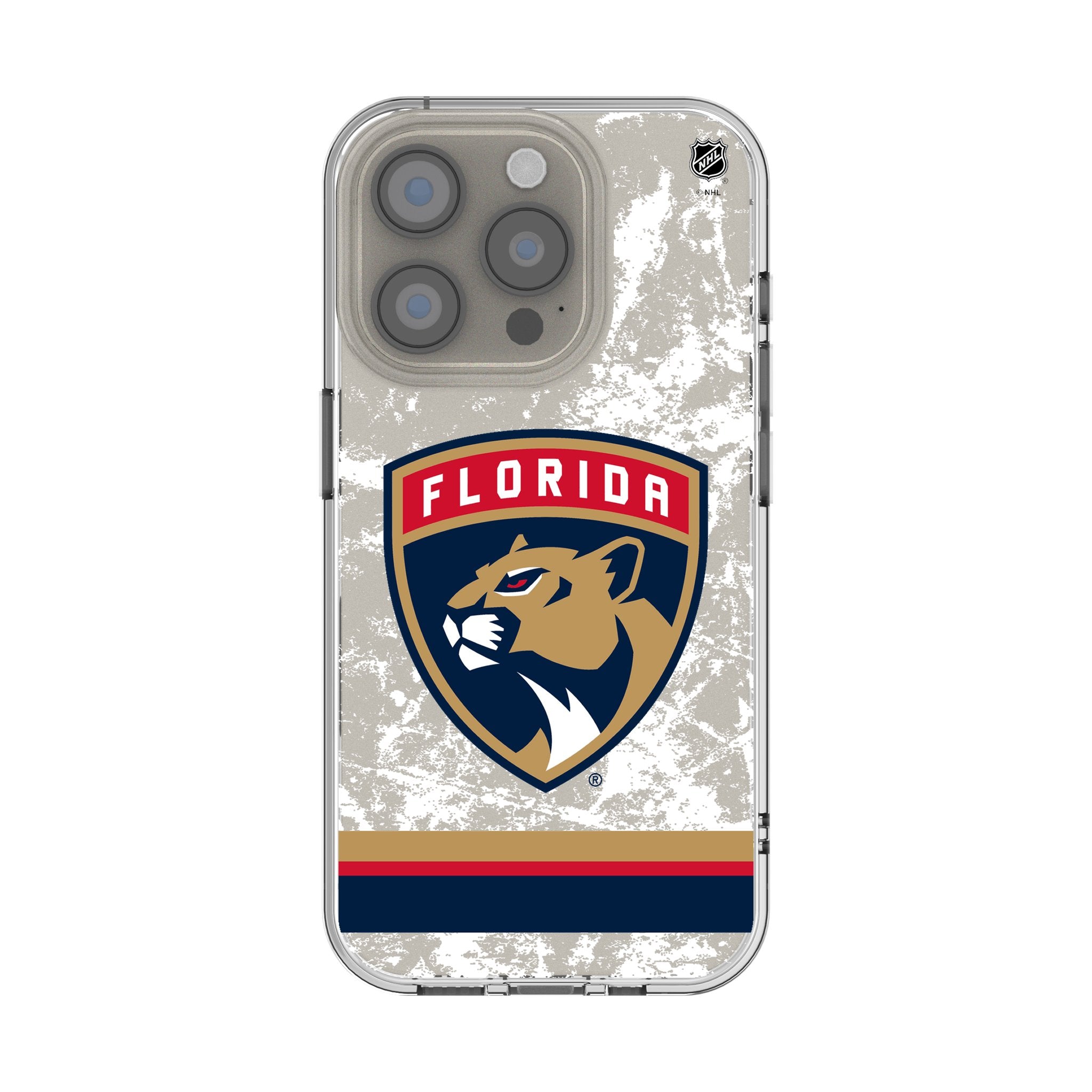 Florida Panthers Ice Stripe Clear Case