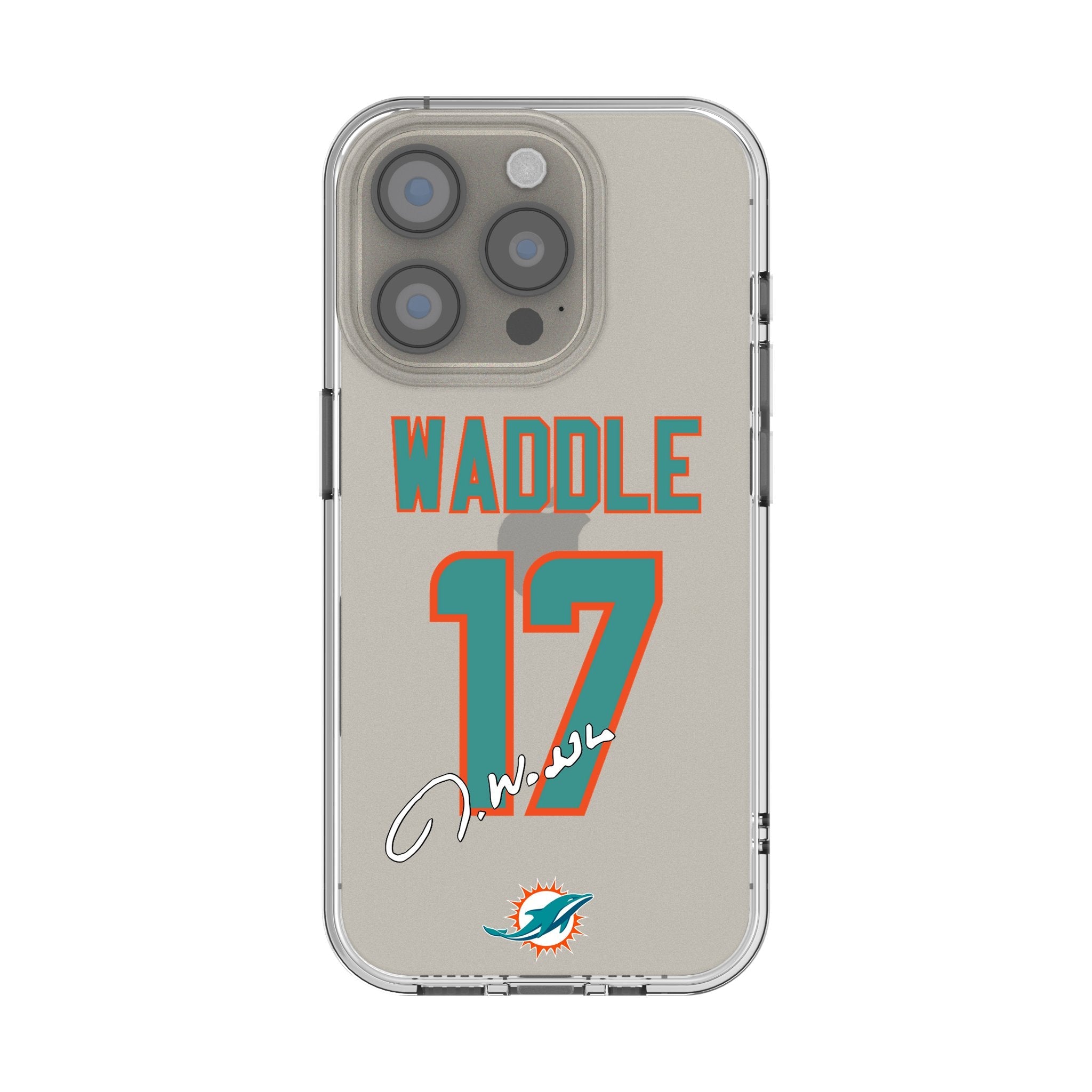 Jaylen Waddle Miami Dolphins 17 Ready Clear Phone Case