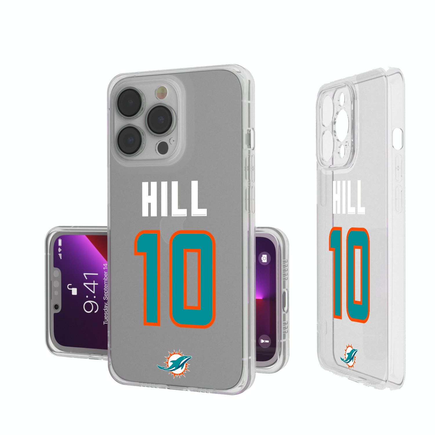 Tyreek Hill Miami Dolphins 10 Ready Clear Phone Case