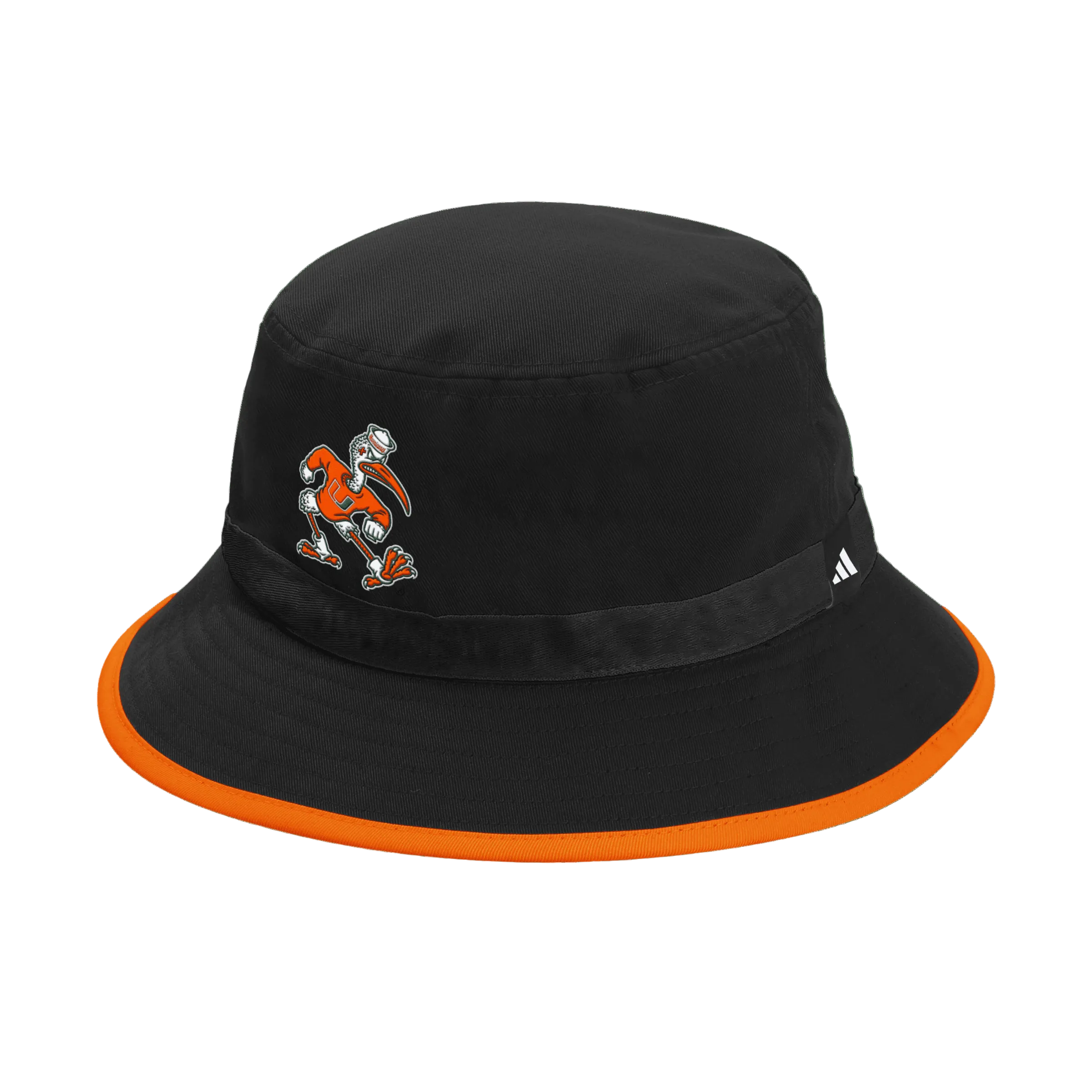 Searoomlynn♡Nylon Travel Outdoor HATブラック Miami Hurricanes adidas Sebastian Bucket Hat - Black