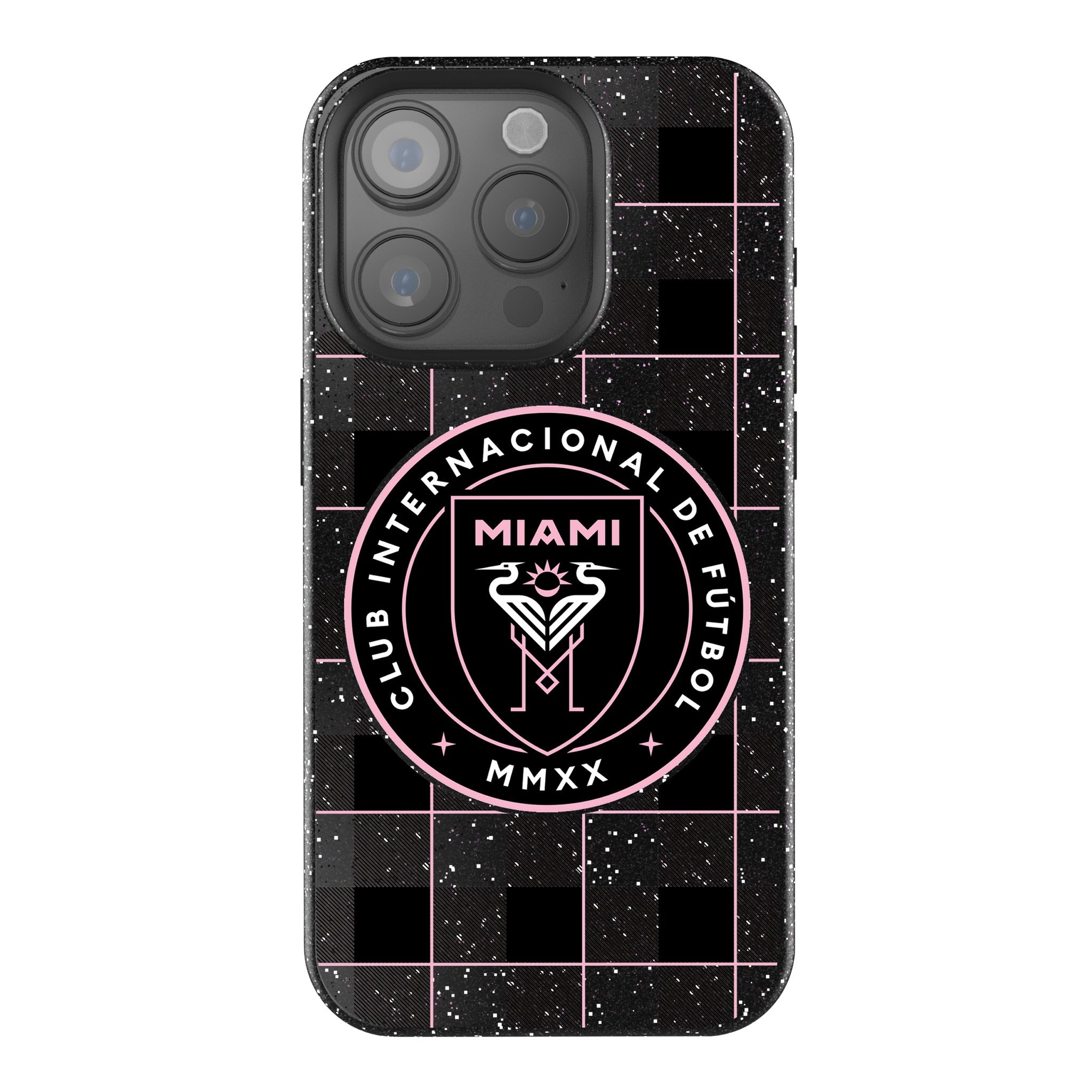 Inter Miami CF Plaid Bling Phone Case