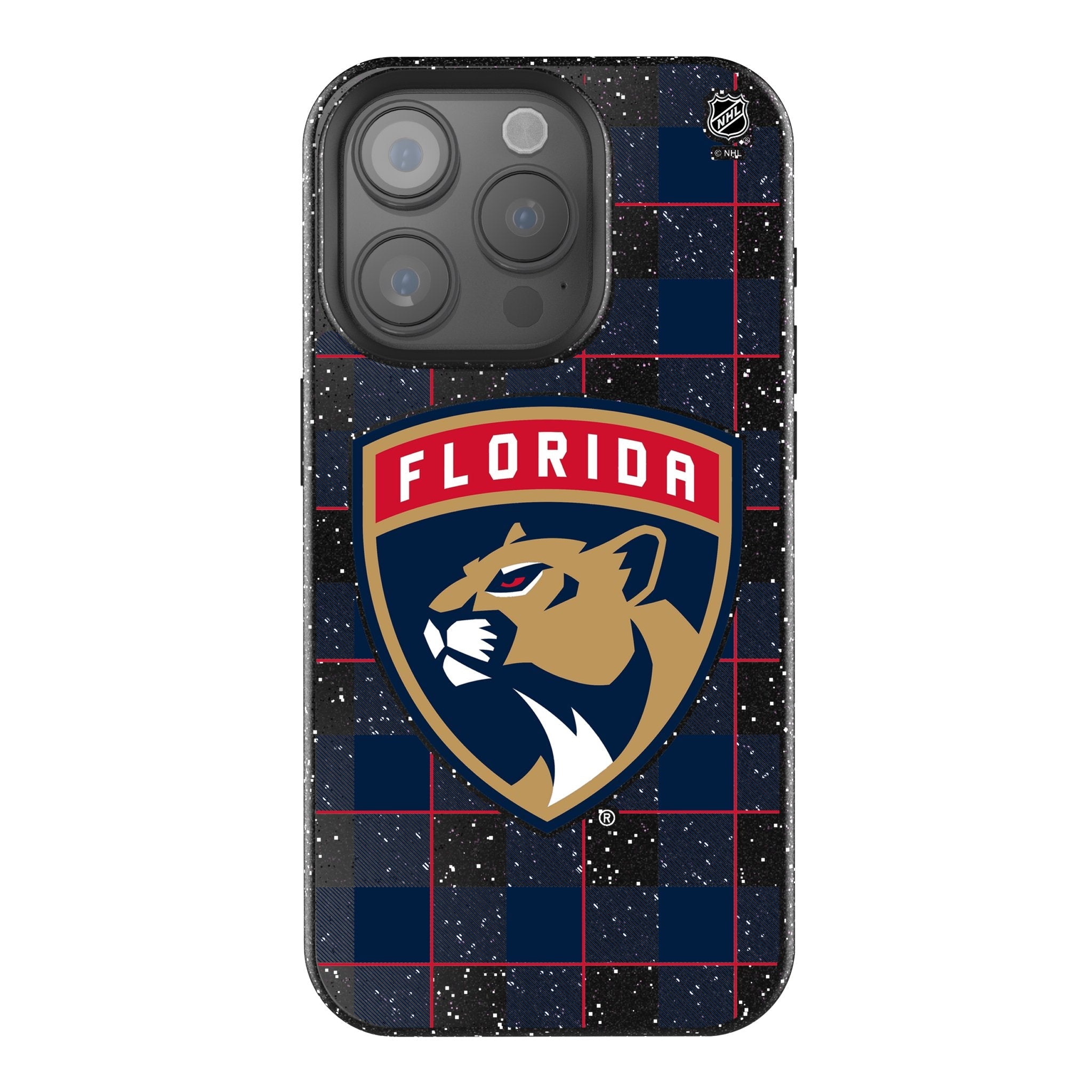 Florida Panthers Plaid Bling Phone Case iPhone 15 Pro Florida Panthers Plaid Bling Phone Case iPhone 15 Pro