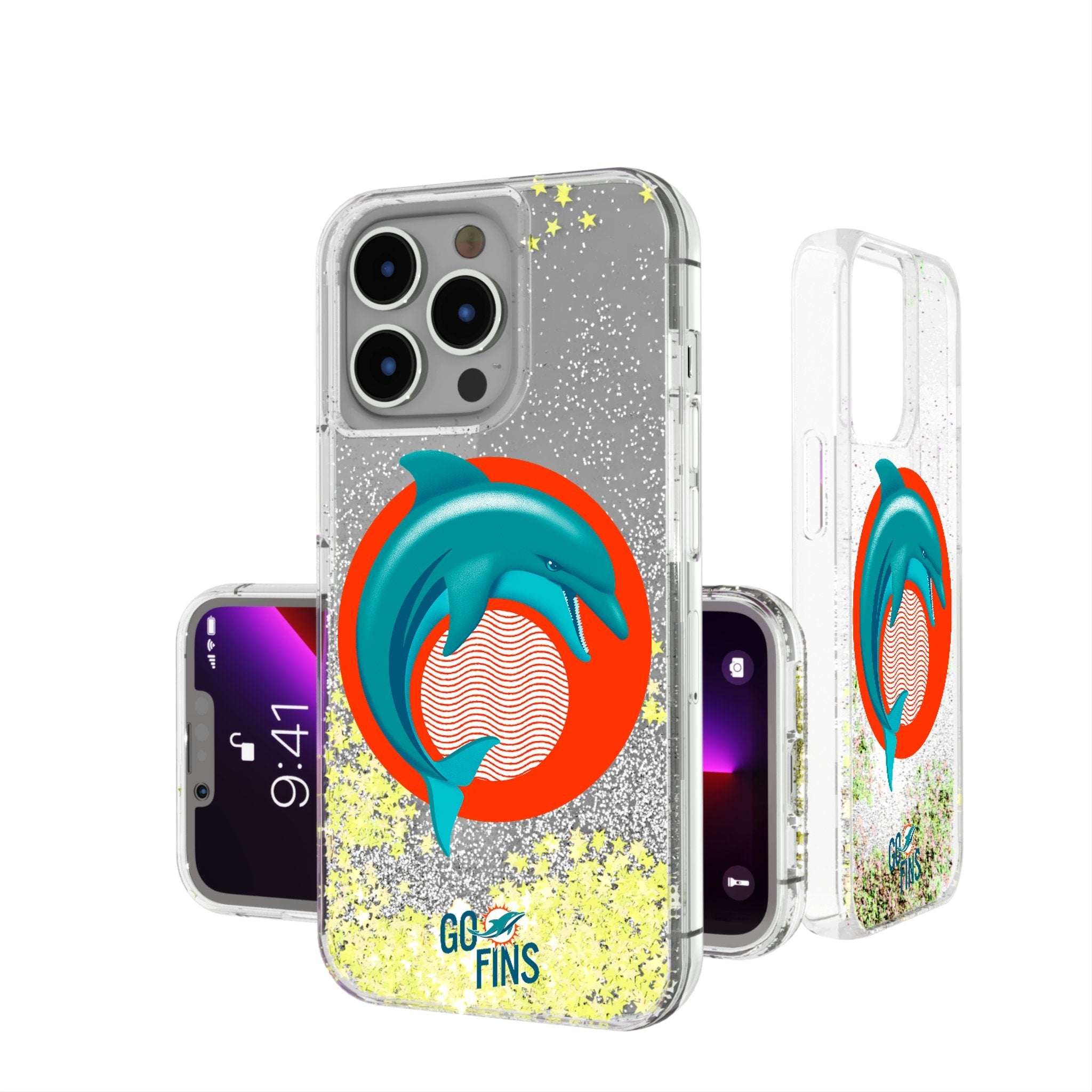 Miami Dolphins 2024 Illustrated Limited Edition Glitter Phone Case