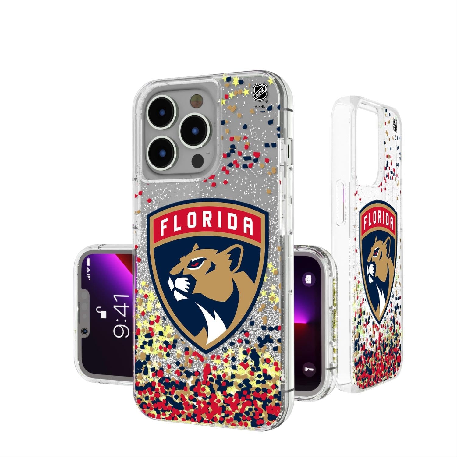Florida Panthers Confetti Glitter Case
