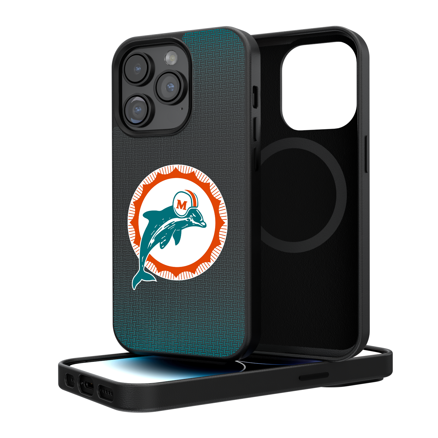 Miami Dolphins 1966-1973 Historic Collection Linen Magnetic Phone Case