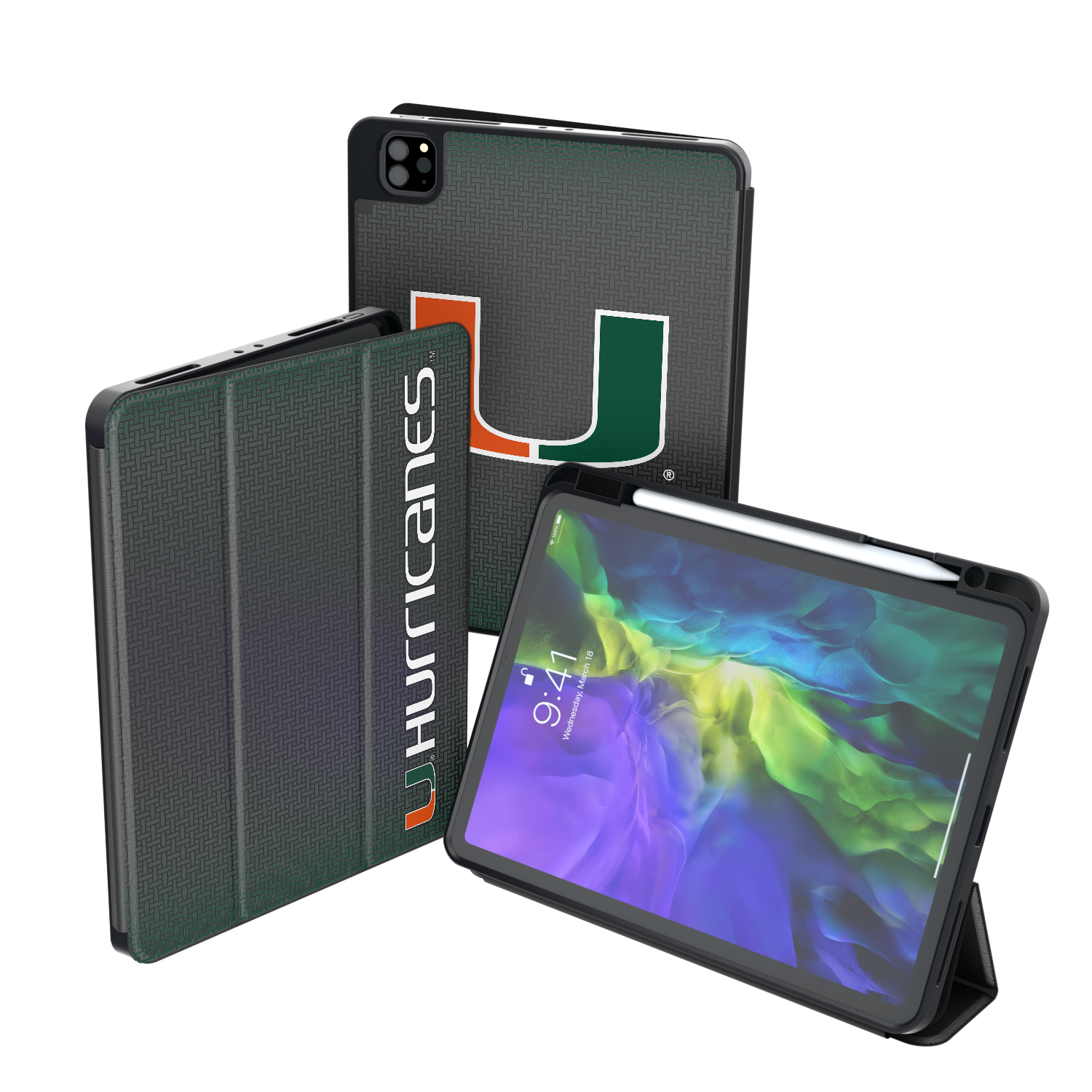 Miami Hurricanes Linen Tablet Case