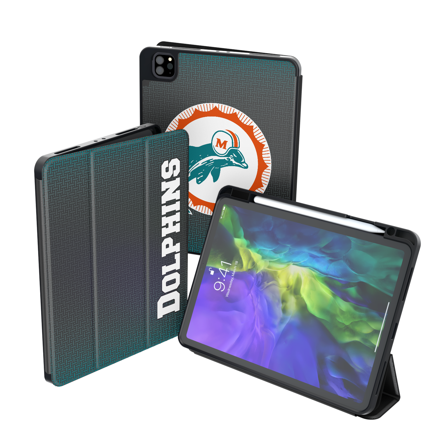 Miami Dolphins 1966-1973 Historic Collection Linen Tablet Case