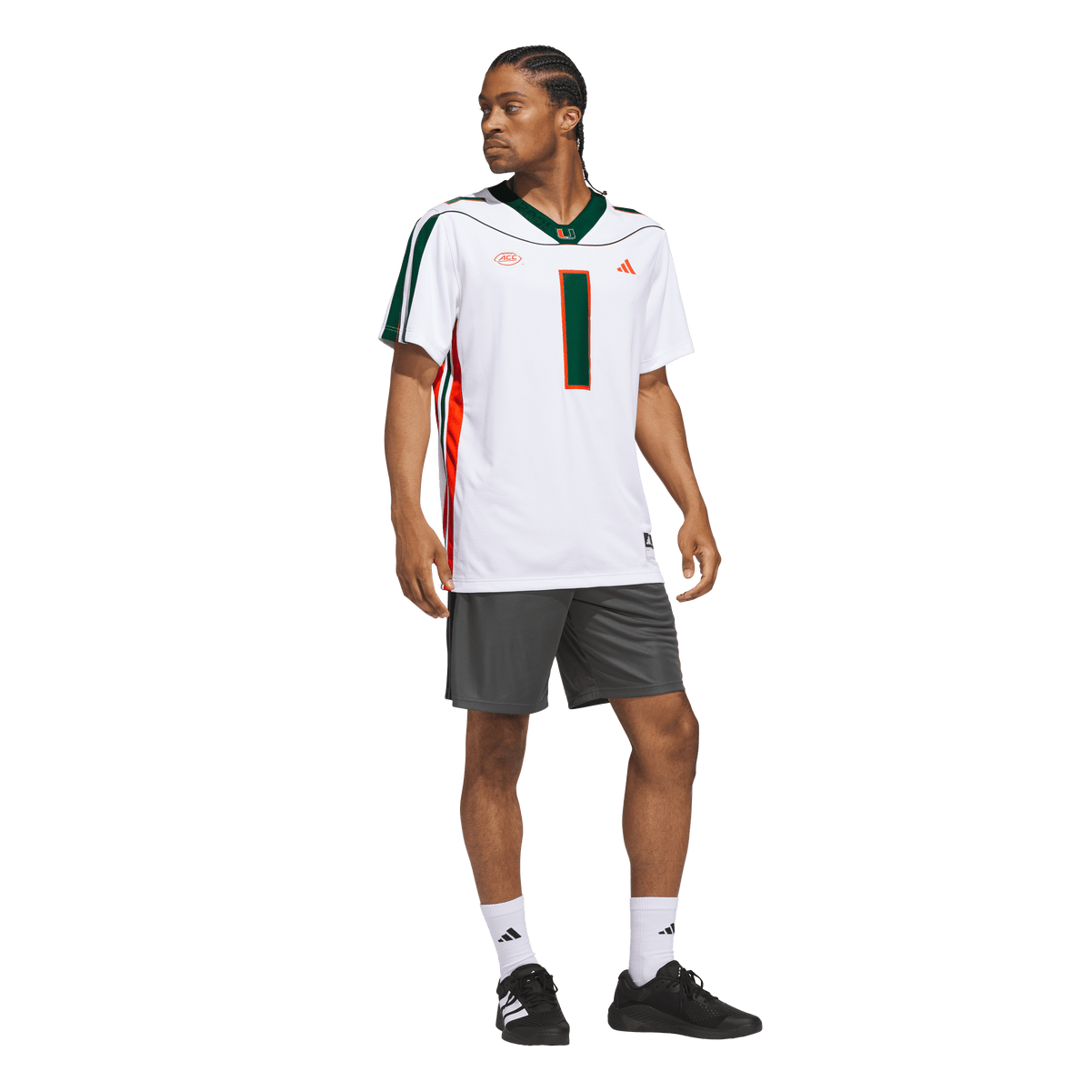 Miami Hurricanes adidas 2001 25th Anniversary Premium Jersey - White