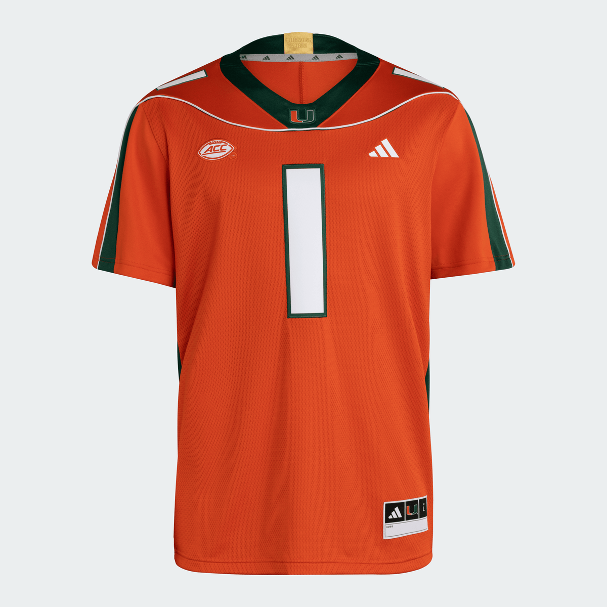 Miami Hurricanes adidas 2001 25th Anniversary Premium Jersey - Orange