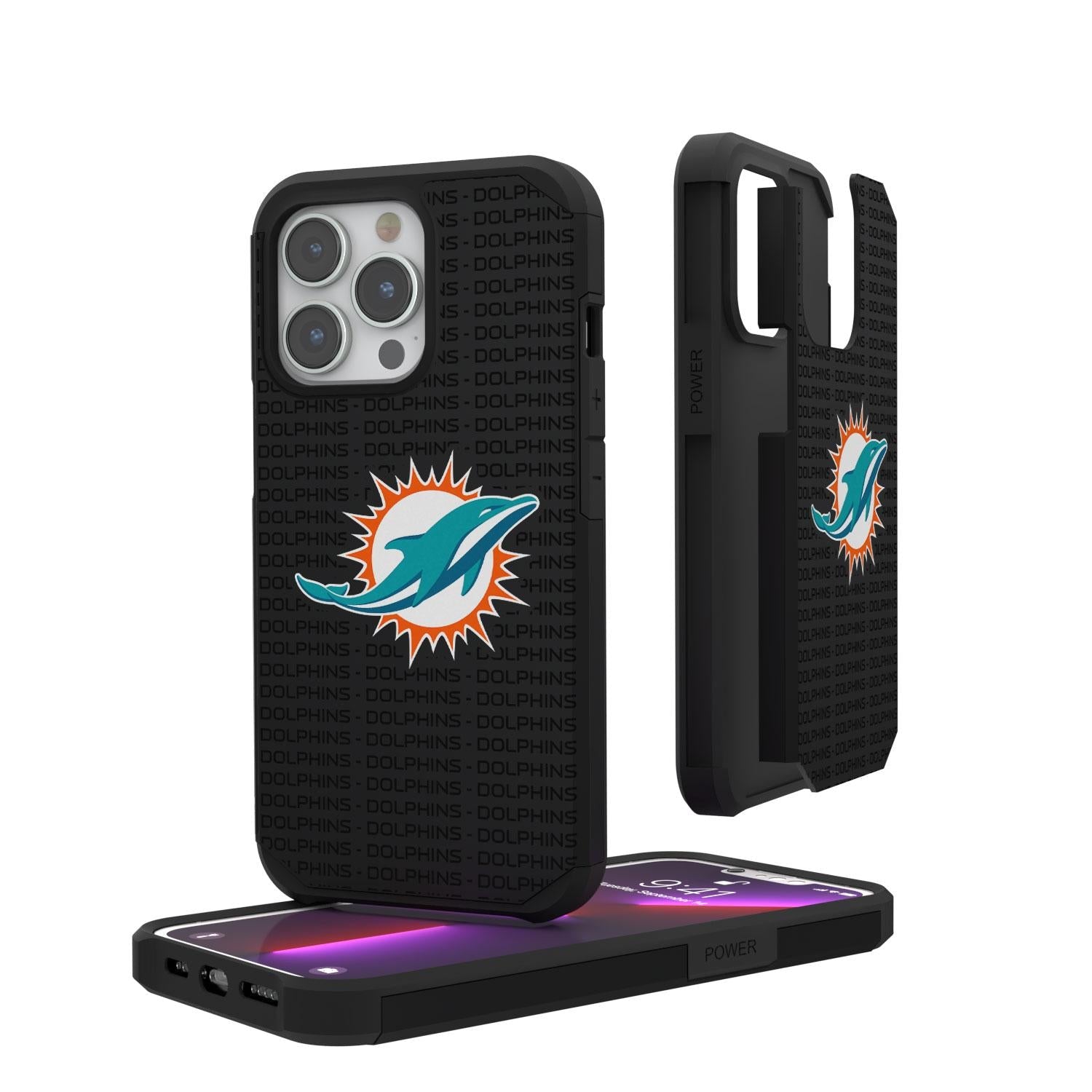 Miami Dolphins Blackletter Rugged Case