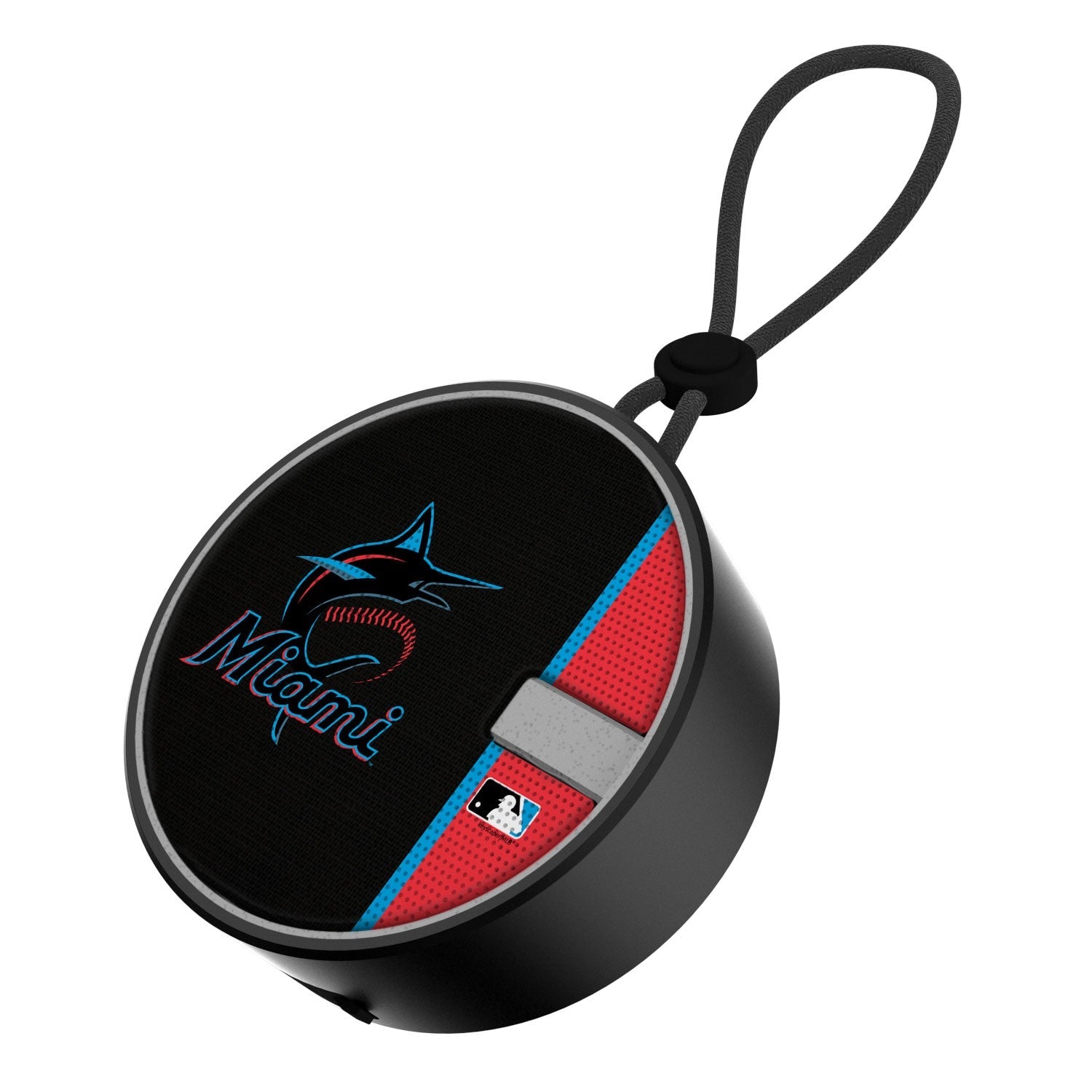 Miami Marlins Solid Wordmark Waterproof Speaker