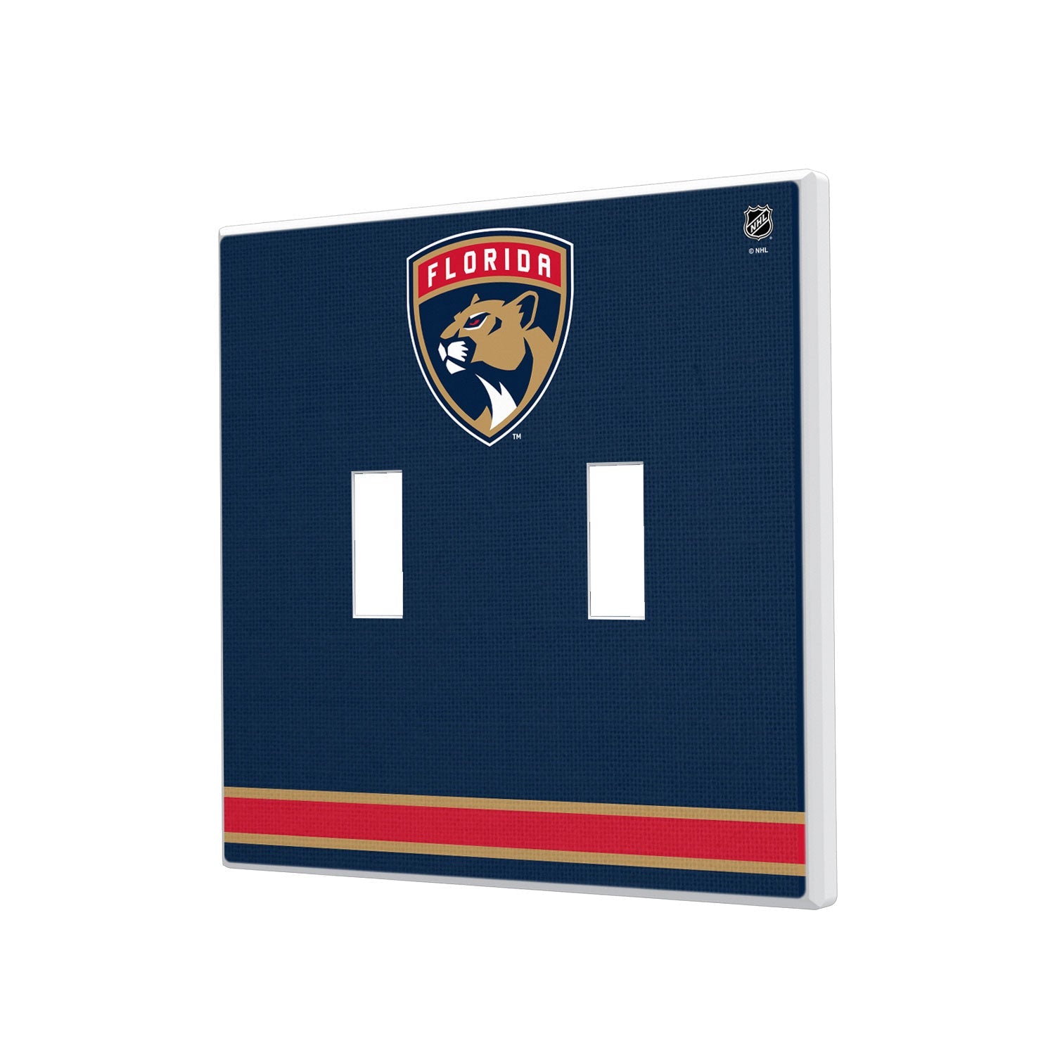 Florida Panthers Stripe Hidden-Screw Light Switch Plate