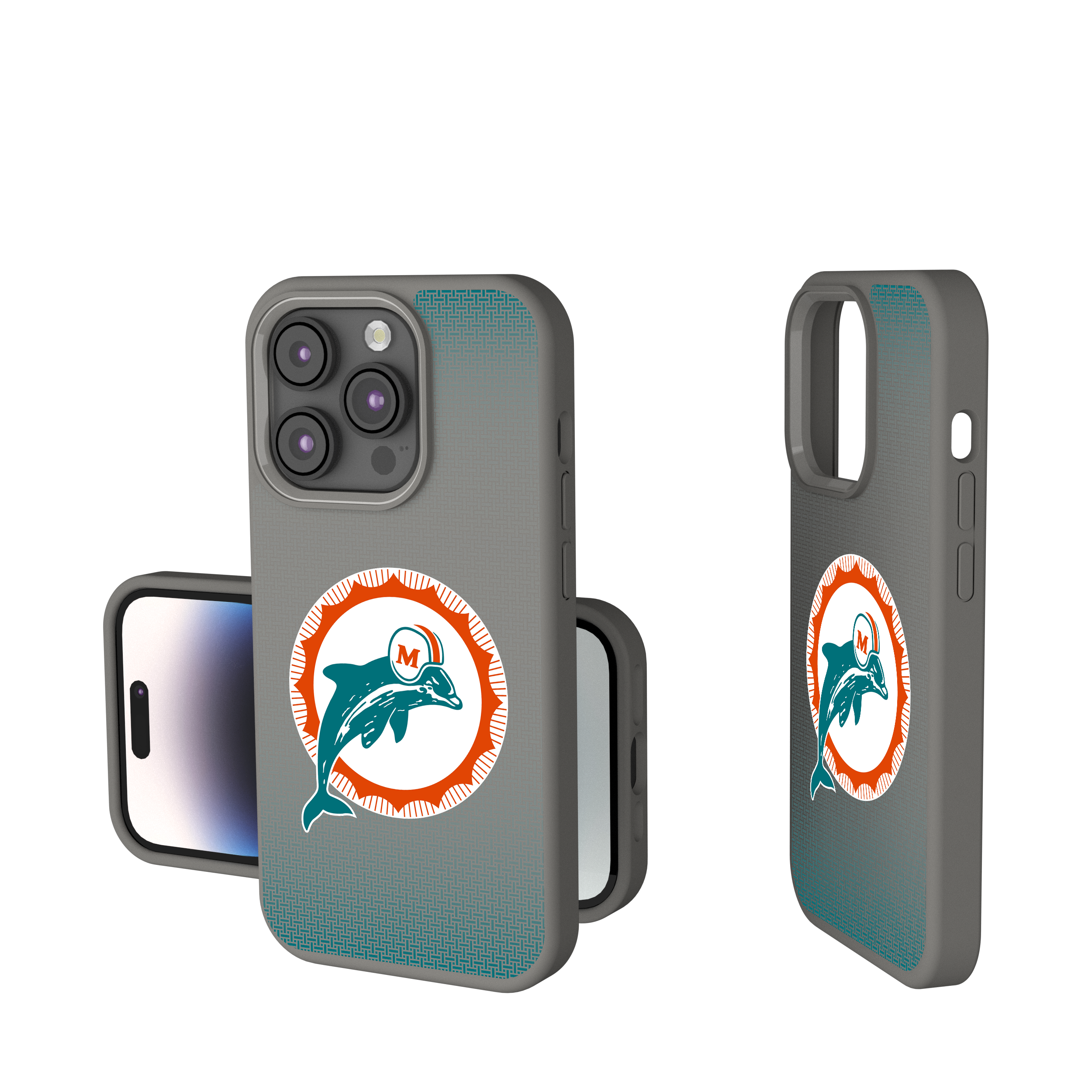 Miami Dolphins 1966-1973 Historic Collection Linen Soft Touch Phone Case