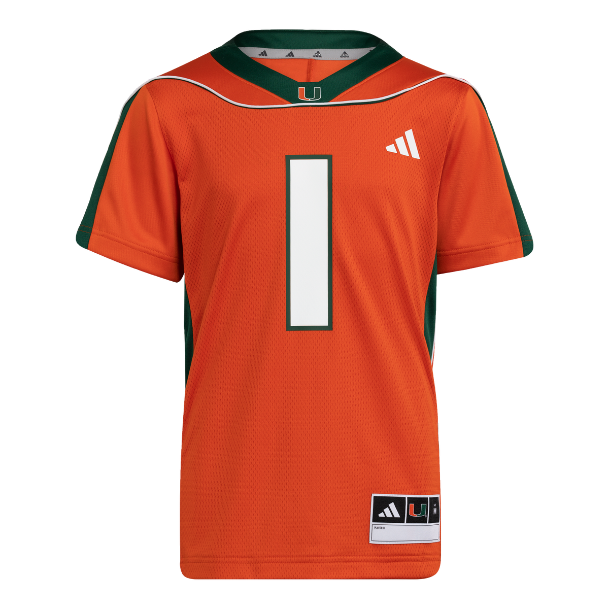 Miami Hurricanes Youth adidas 2001 25th Anniversary Replica #1 Jersey - Orange