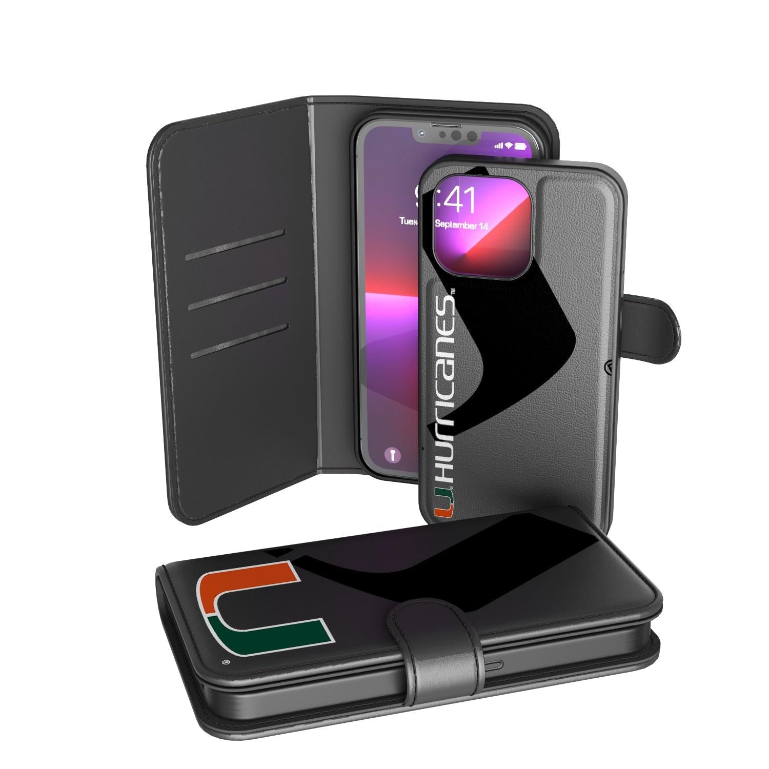 Miami Hurricanes Tilt Wallet Case
