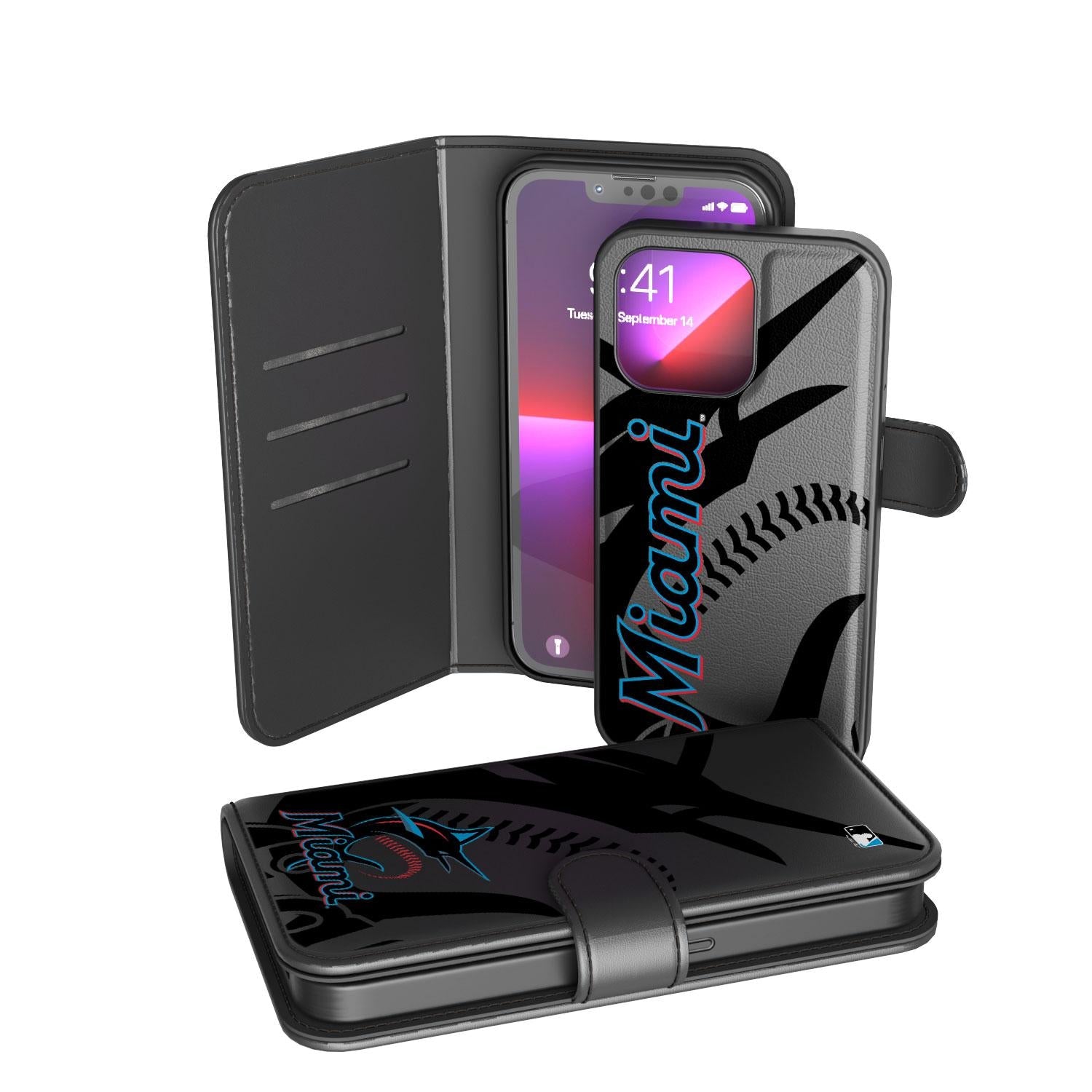 Miami Marlins Tilt Wallet Case