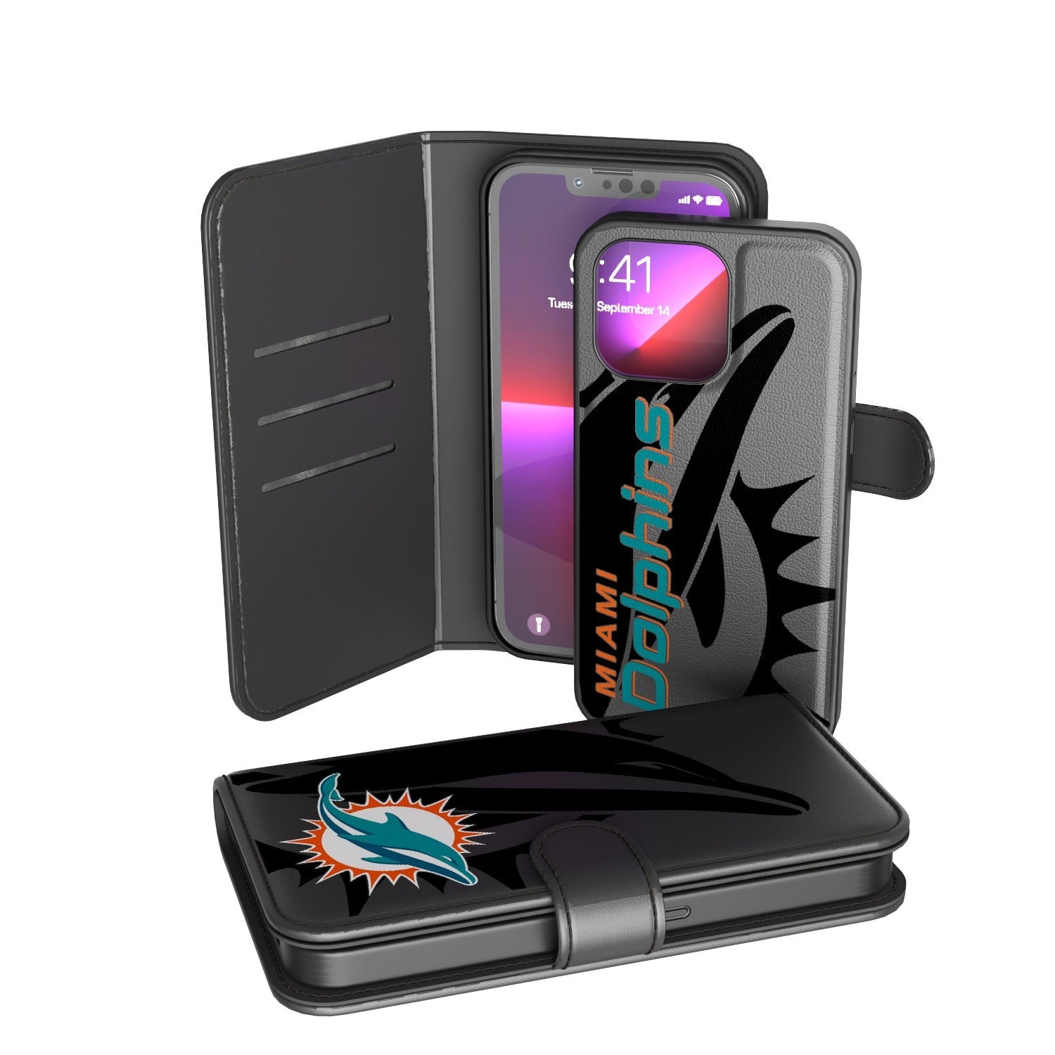 Miami Dolphins Tilt Wallet Case