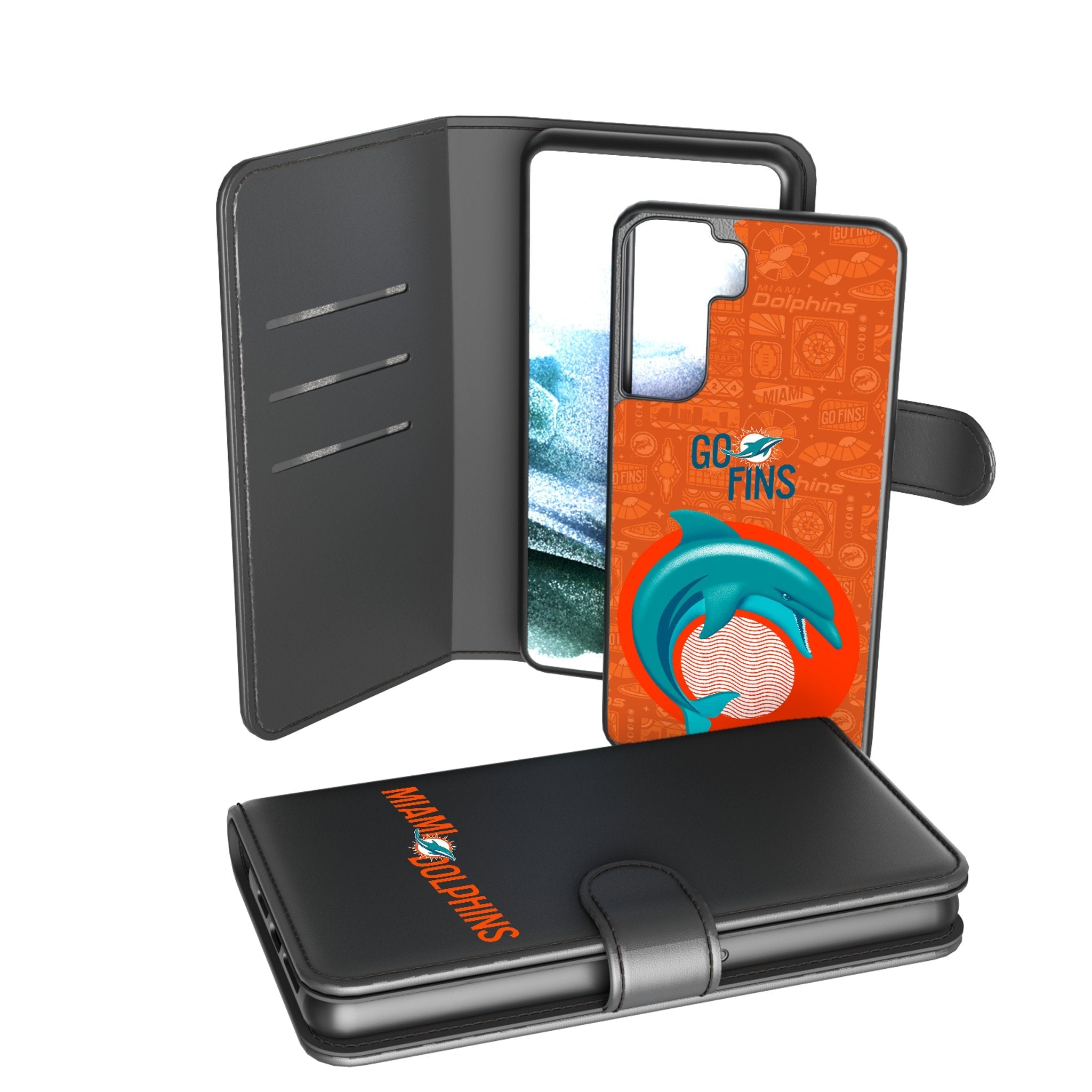 Miami Dolphins 2024 Illustrated Limited Edition Wallet Phone Case