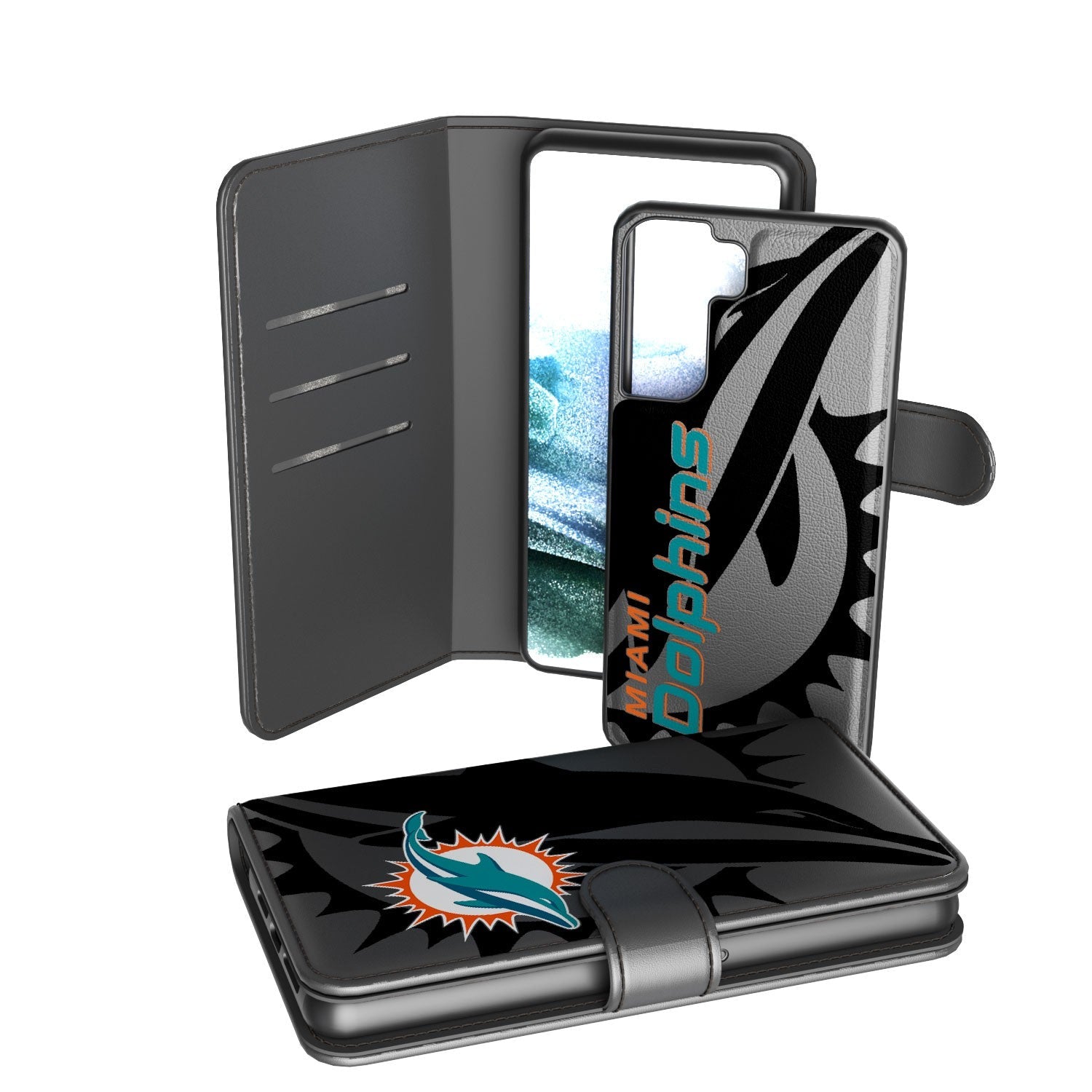 Miami Dolphins Tilt Wallet Case