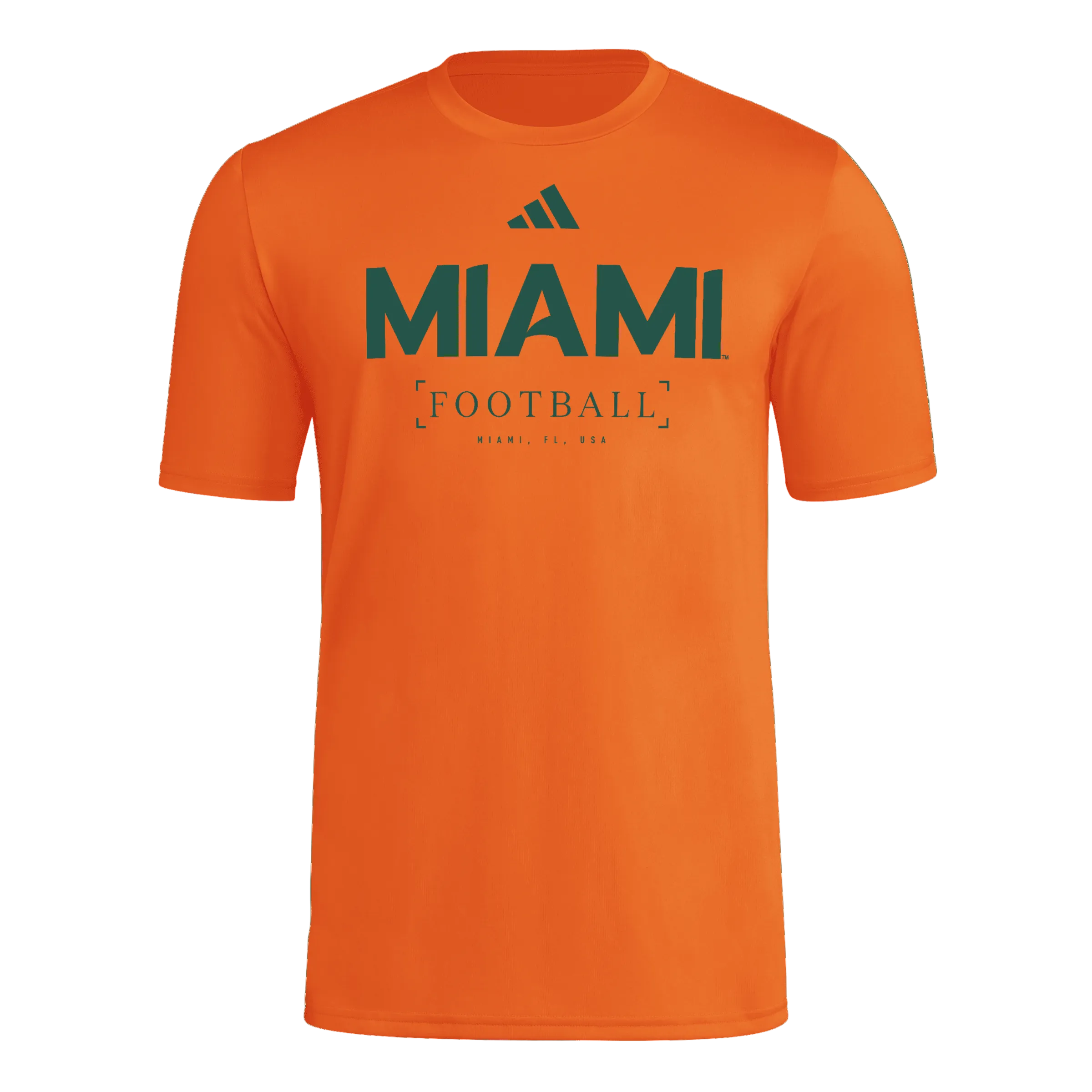 Miami Hurricanes adidas 2026 Locker Practice Pregame T-Shirt - Orange