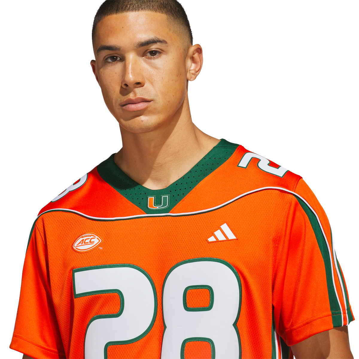 Miami Hurricanes adidas Clinton Portis 2001 25th Anniversary Premium Jersey - Orange